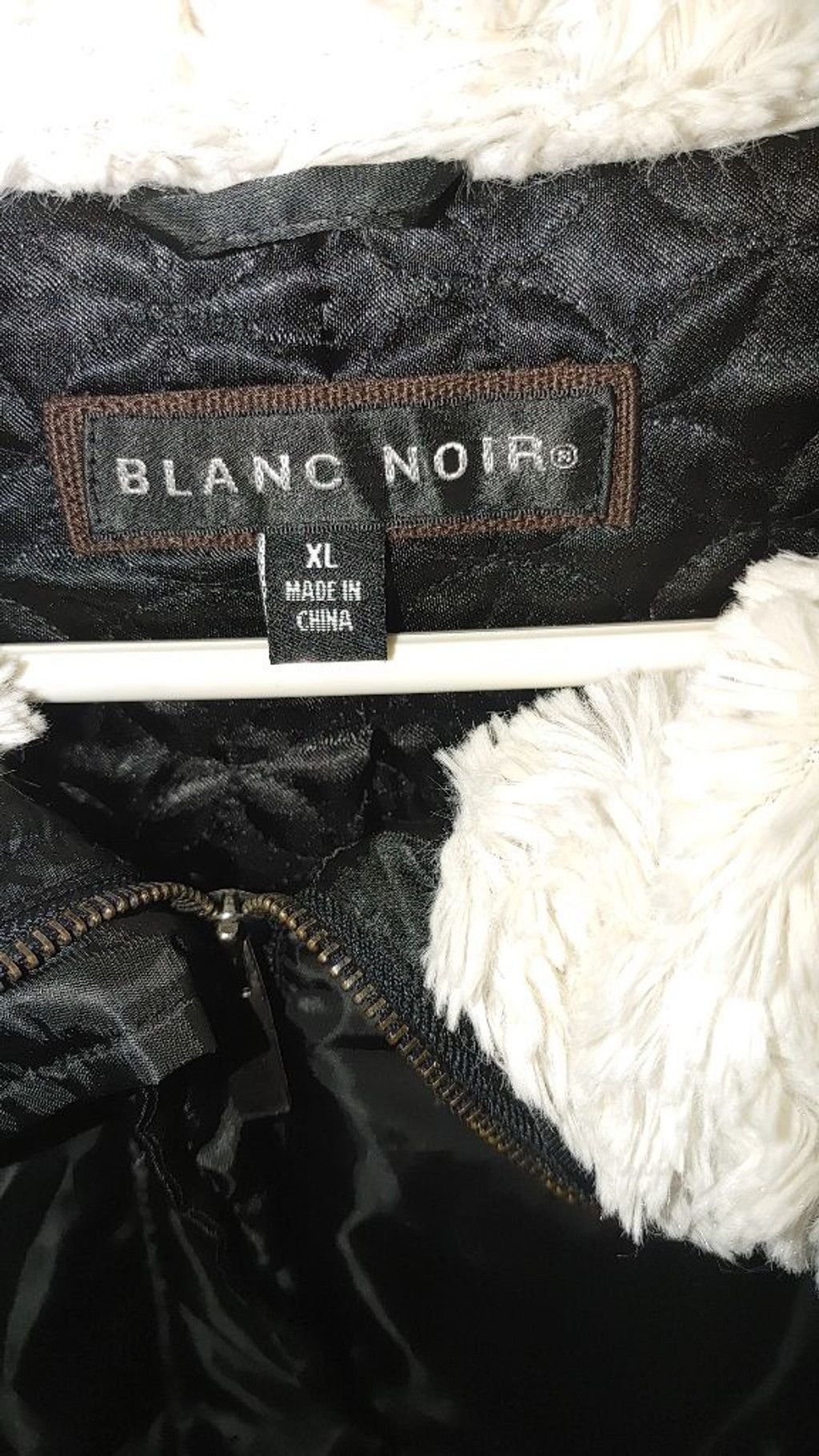 Blanc Noir Blanc Noir Moto Aviator Quilted Jacket w. Faux Fur Size XL Size XL / US 12-14 / IT 48-50 - 4 Thumbnail