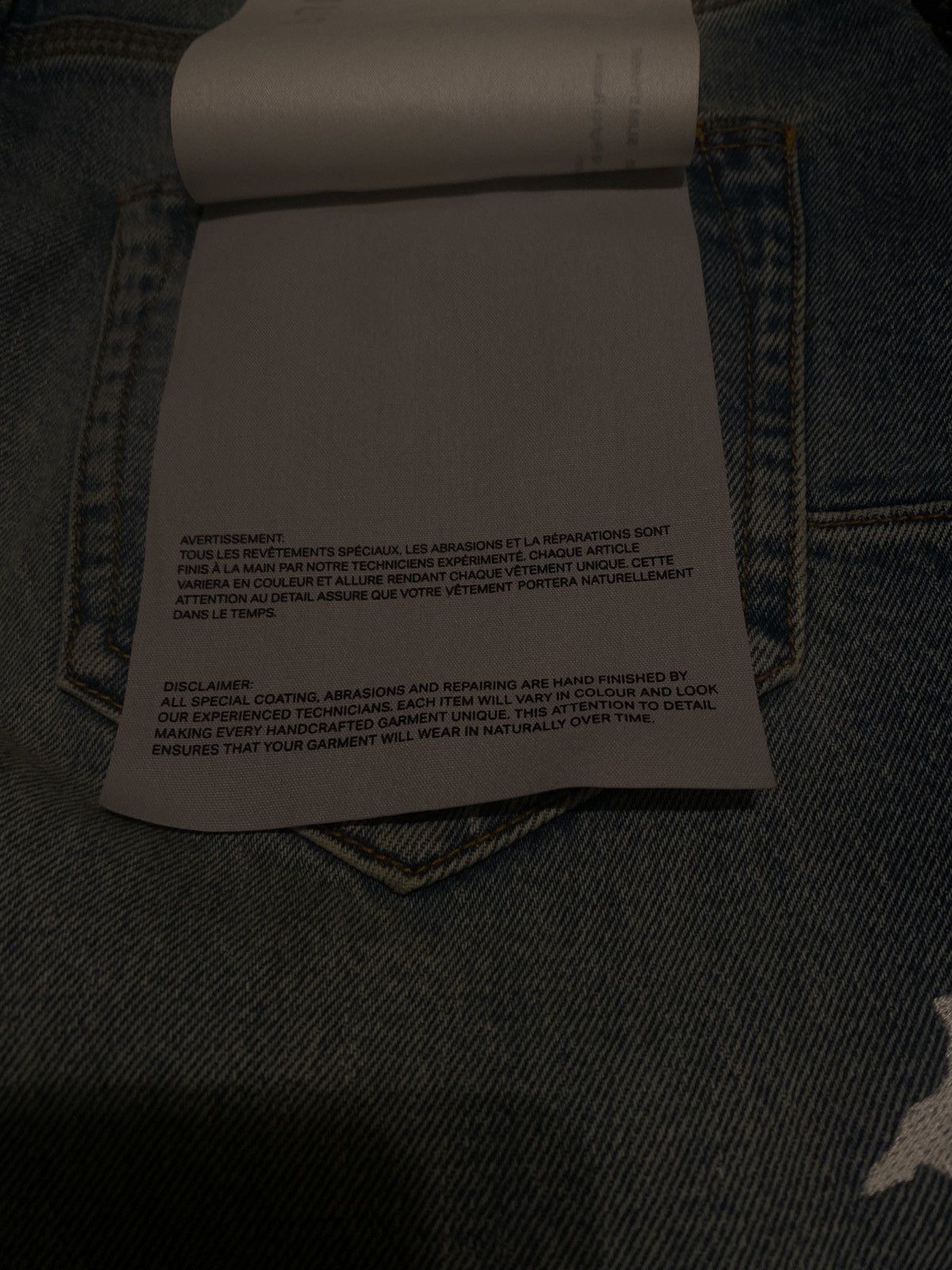 Purple Brand Purple brand jeans, blue denim white splatter design Size US 30 / EU 46 - 9 Thumbnail