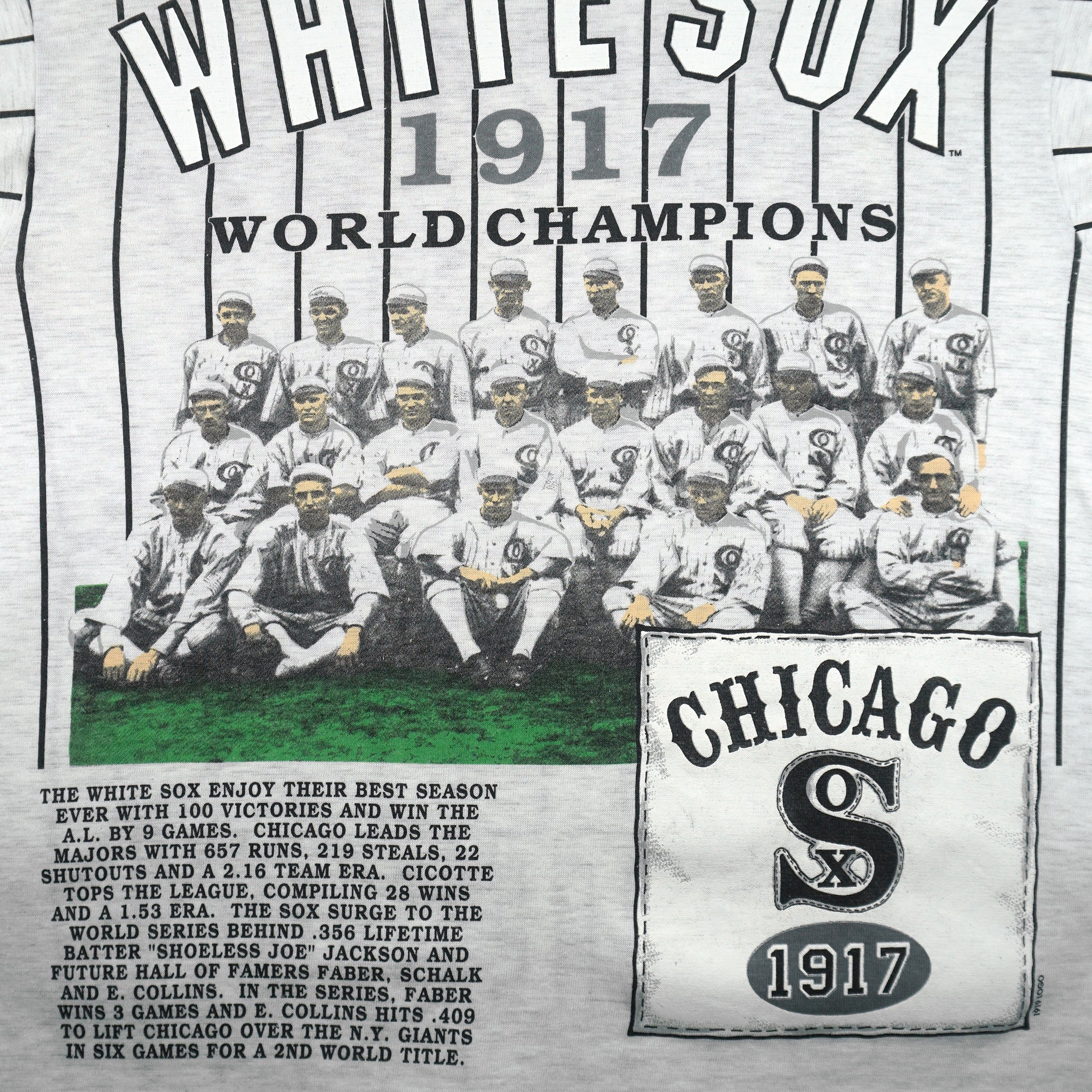 MLB Long Gone - Chicago White Sox 1917 World Series T-Shirt 1991 Size US L / EU 52-54 / 3 - 5 Thumbnail