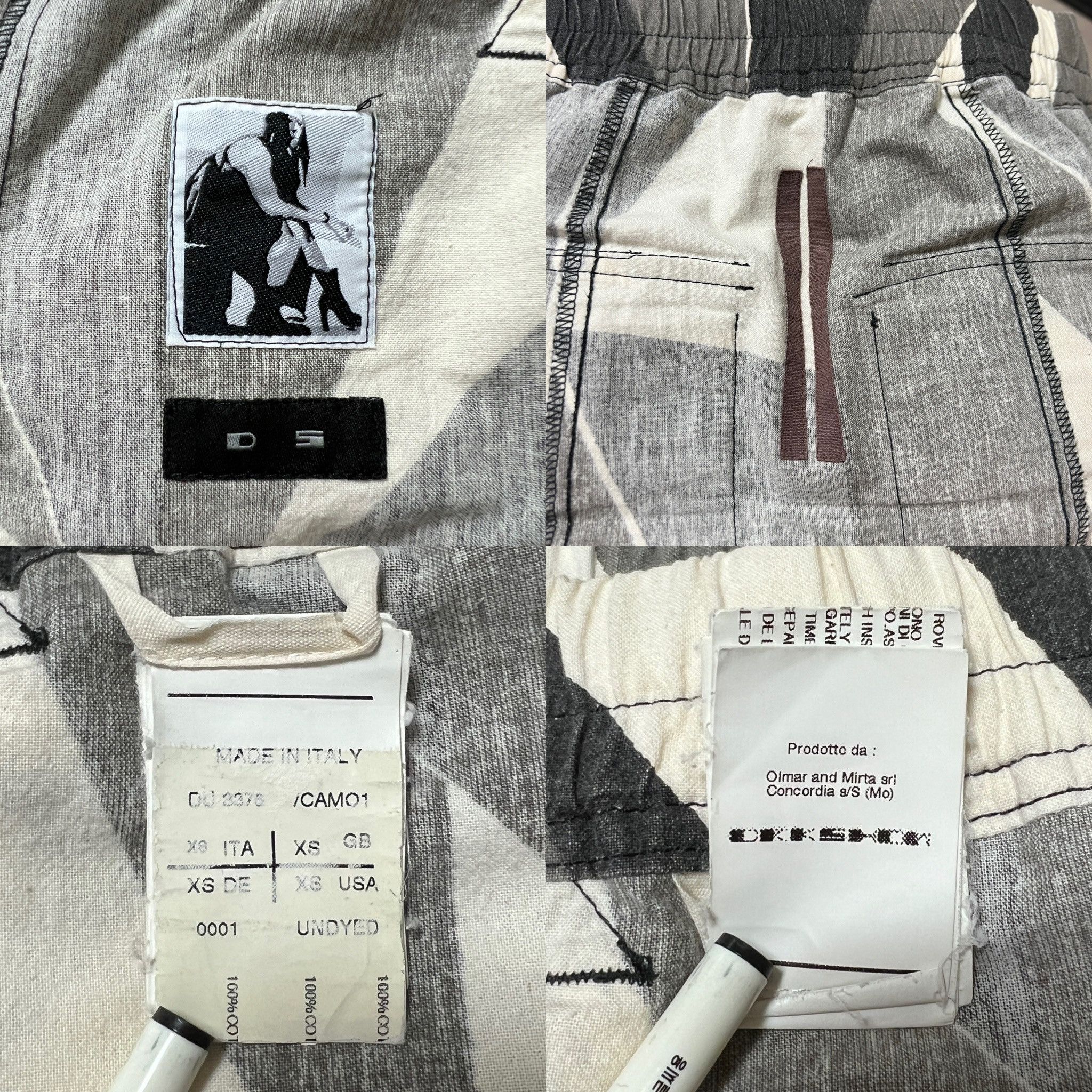Rick Owens Rick Owens SS13 DRKSHDW Cargo Pod Shorts Geometric Camo Size US 30 / EU 46 - 7 Thumbnail