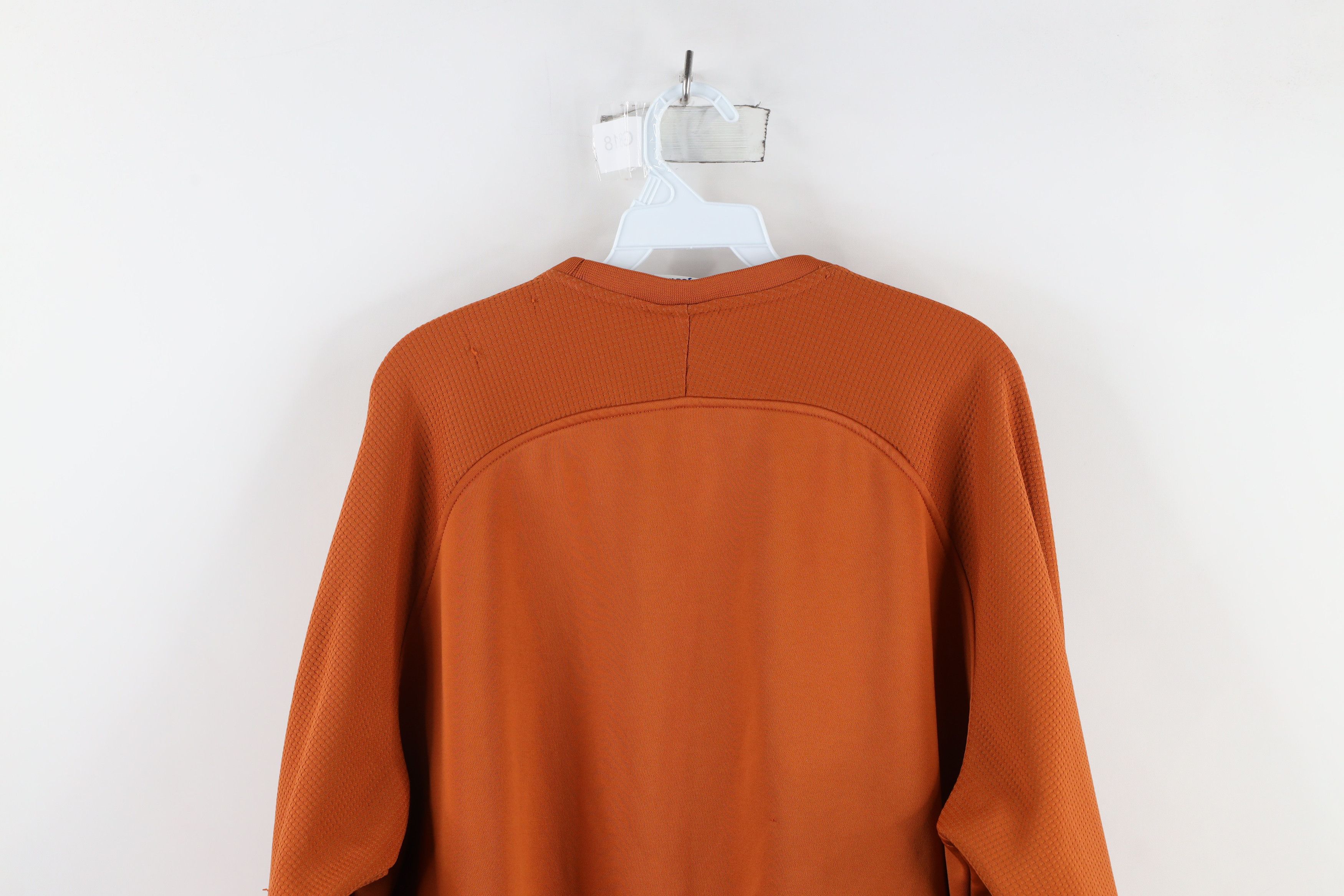Majestic × Vintage Vintage Majestic Waffle Knit Fleece Lined Sweatshirt Orange Size US XXL / EU 58 / 5 - 19 Thumbnail