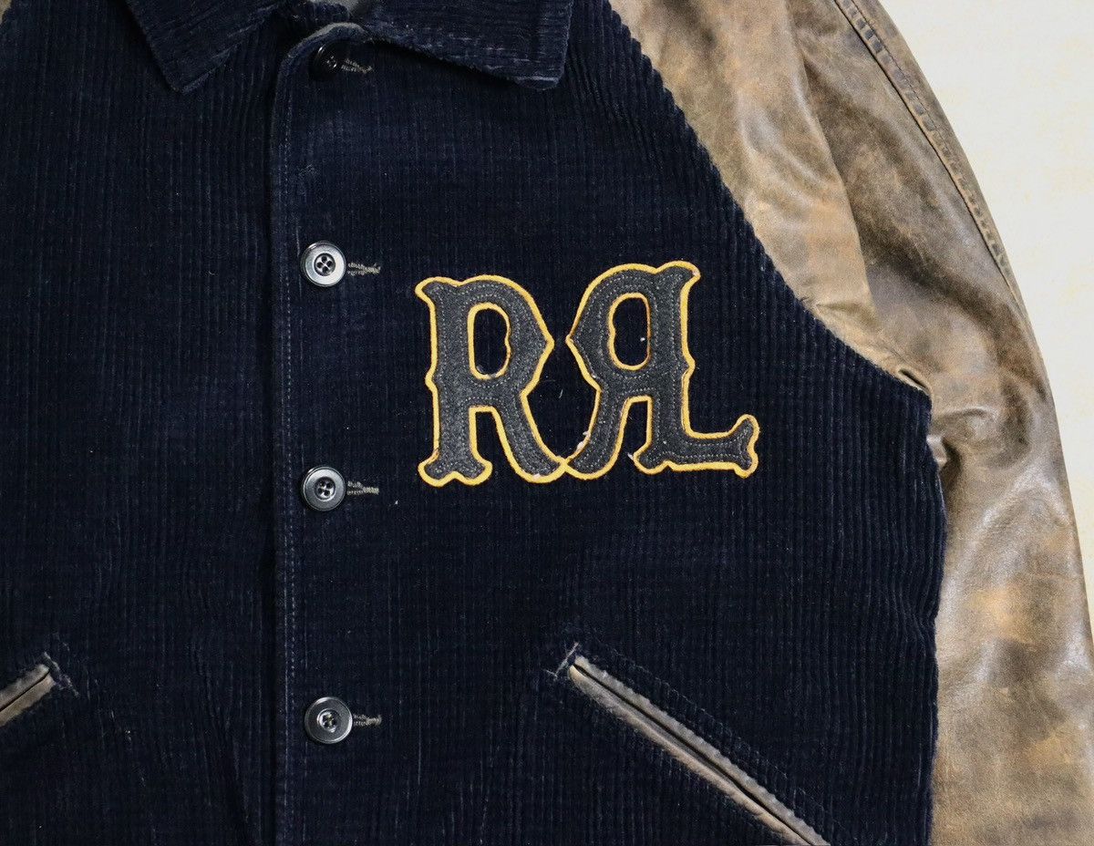 Ralph Lauren Ralph Lauren RRL Appliquéd Corduroy Leather-Sleeve Jacket Size US M / EU 48-50 / 2 - 5 Thumbnail