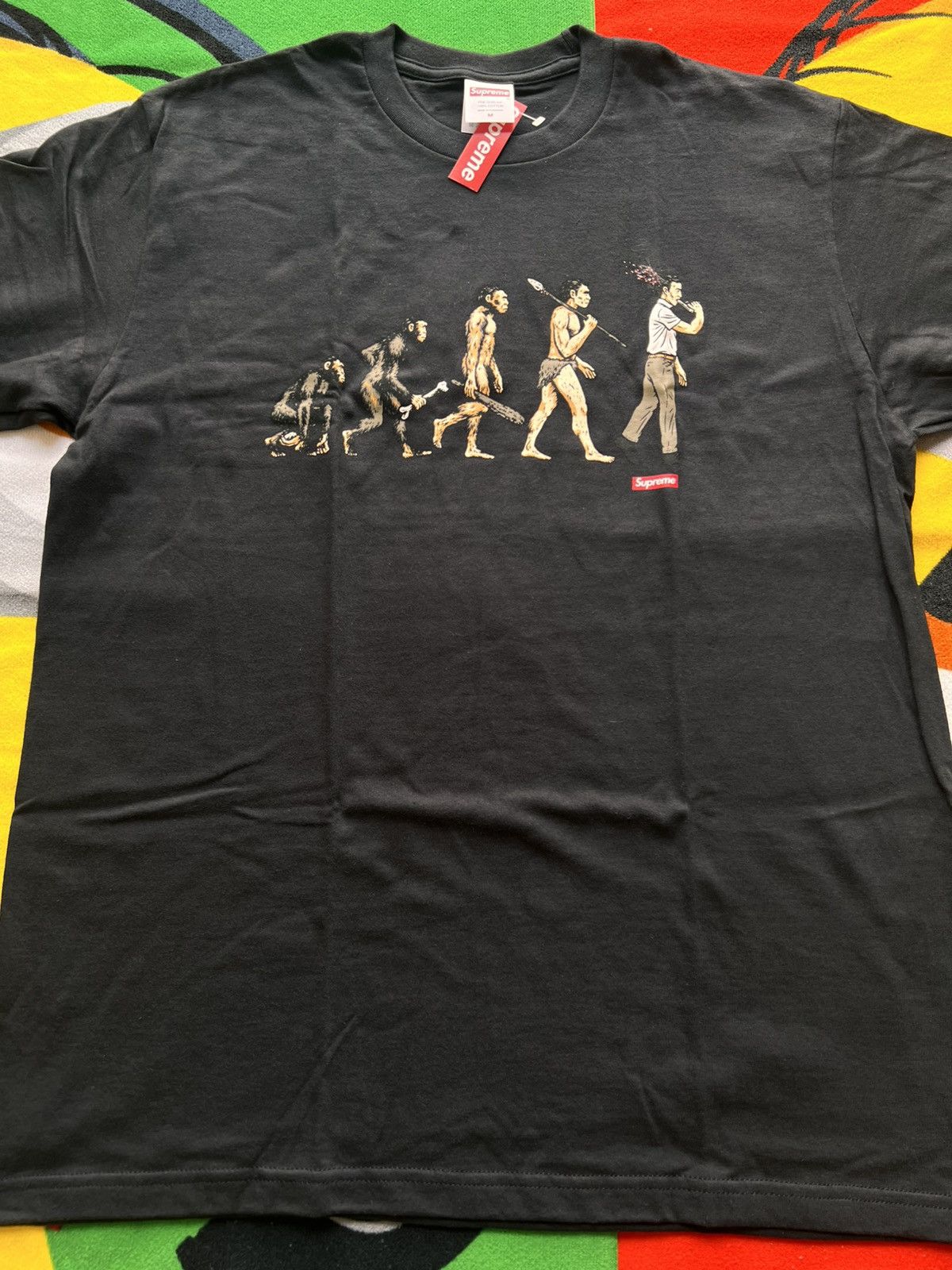 Supreme Supreme Evolution Tee Black M ape human t-shirt primitive Size US M / EU 48-50 / 2 - 10 Thumbnail