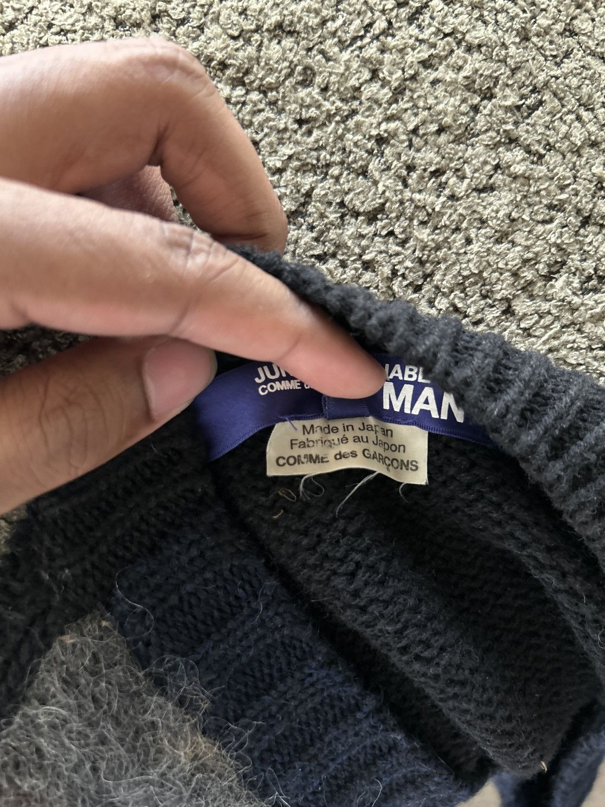 Comme des Garcons Homme Plus Rare Junya Watanabe MAN by Comme des Garçons mohair sweater Size US M / EU 48-50 / 2 - 9 Thumbnail