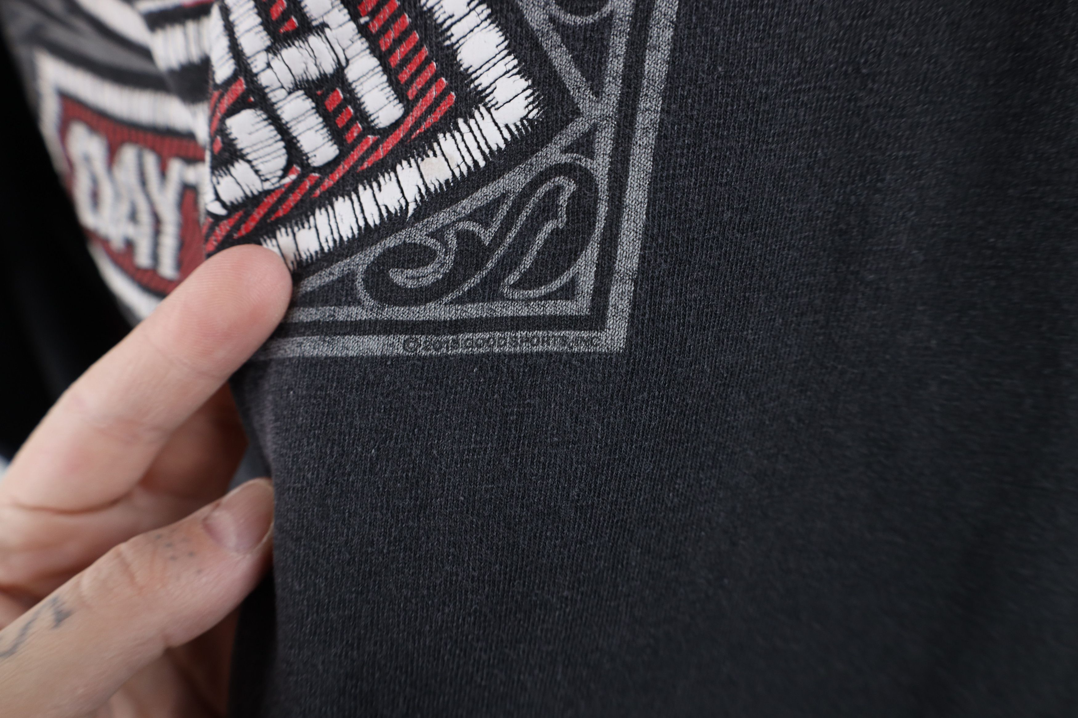 Vintage Vintage Y2K Biketoberfest Skeleton Long Sleeve T-Shirt Black Size US L / EU 52-54 / 3 - 13 Thumbnail