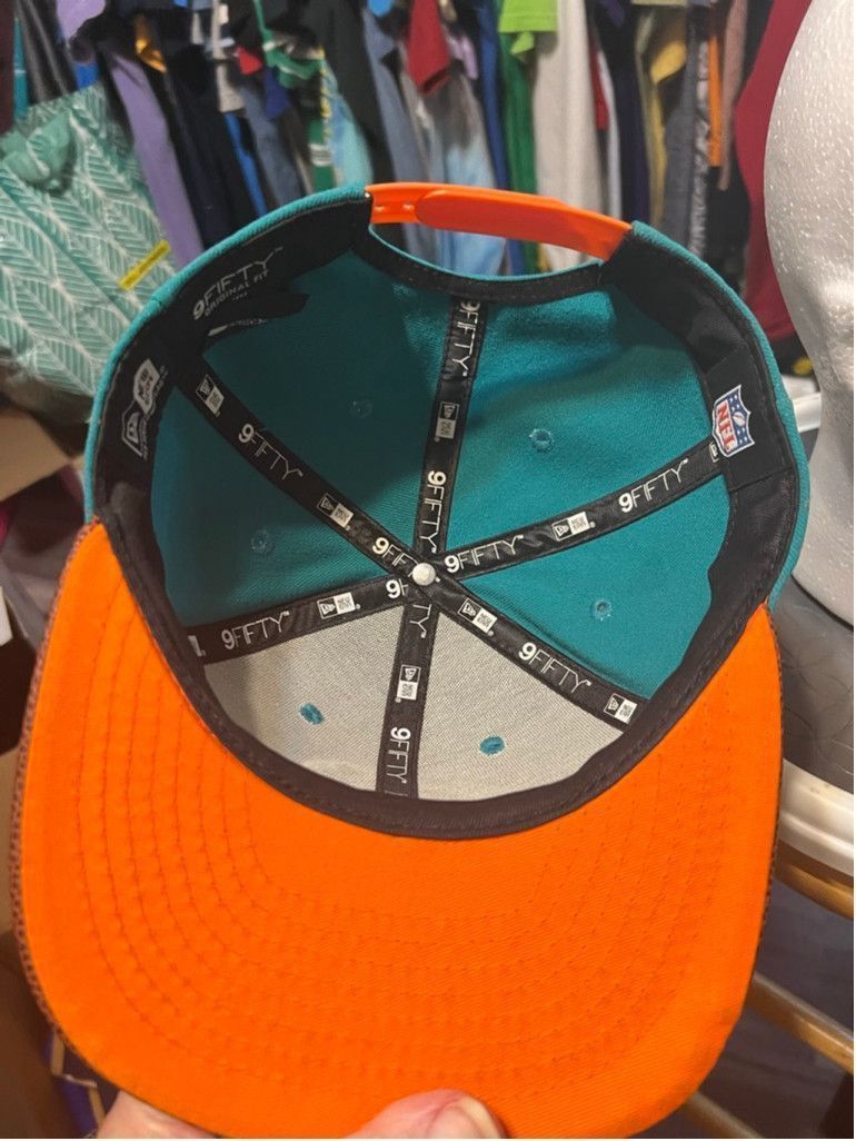 New Era New Era Miami Dolphins NFL Snapback Hat Size 7 1/4 Size ONE SIZE - 6 Thumbnail