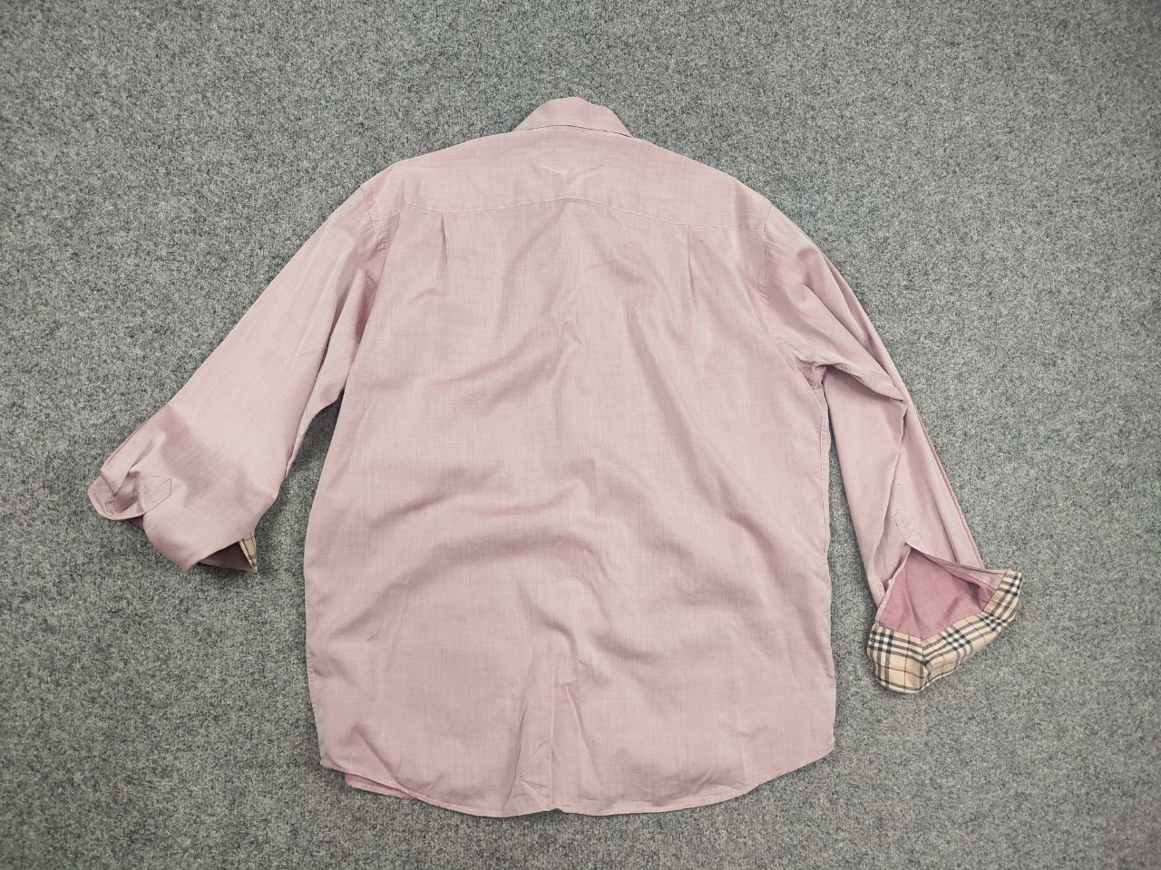 Burberry Vintage 90's Burberry London Pink Nova check Button Shirt Size US XL / EU 56 / 4 - 10 Thumbnail