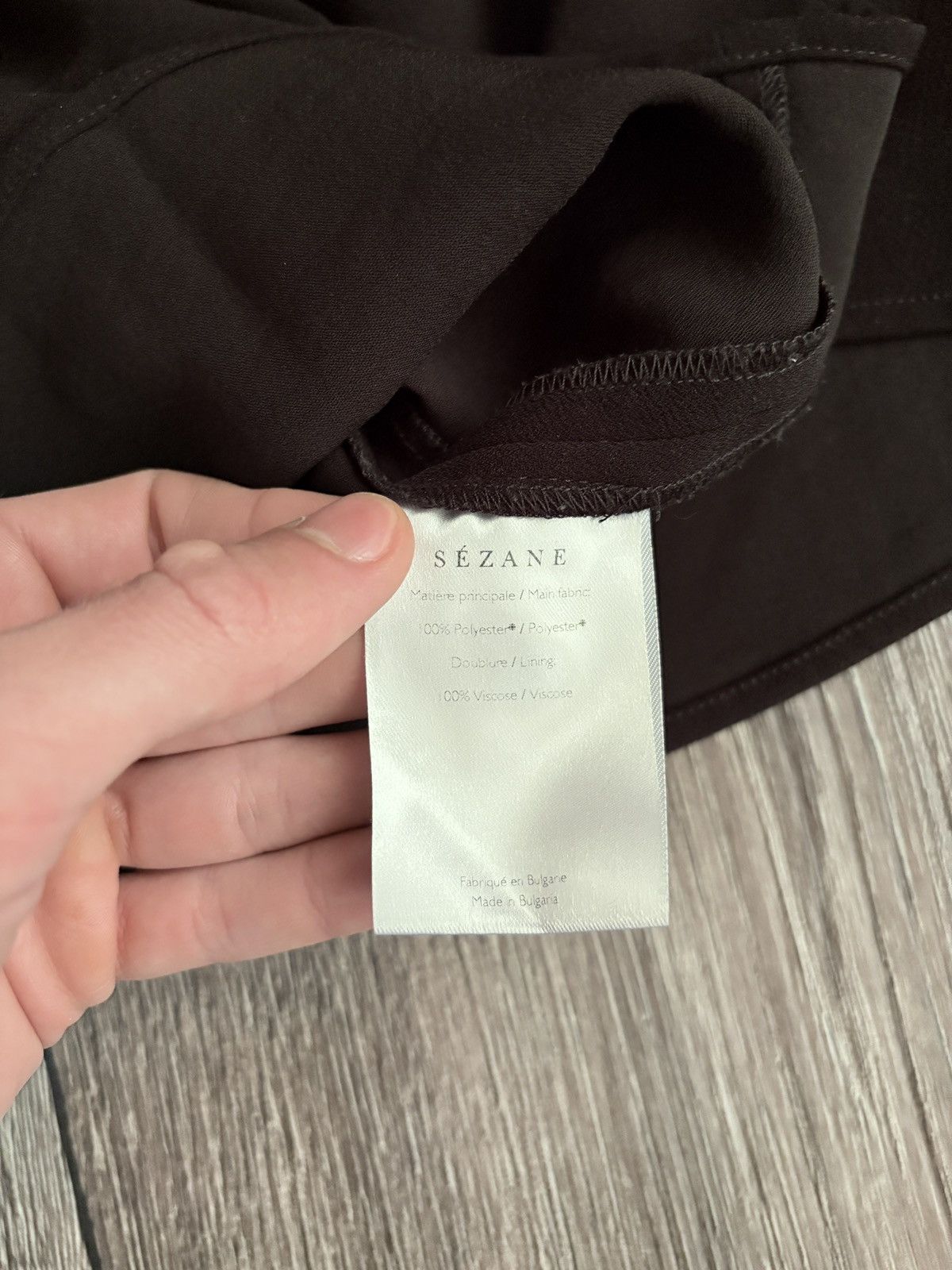 Sezane Sezane Blouse V-Neck Lantern Sleeve Ruffle Hem Frill Size XXS / US 00 / IT 34 - 3 Thumbnail