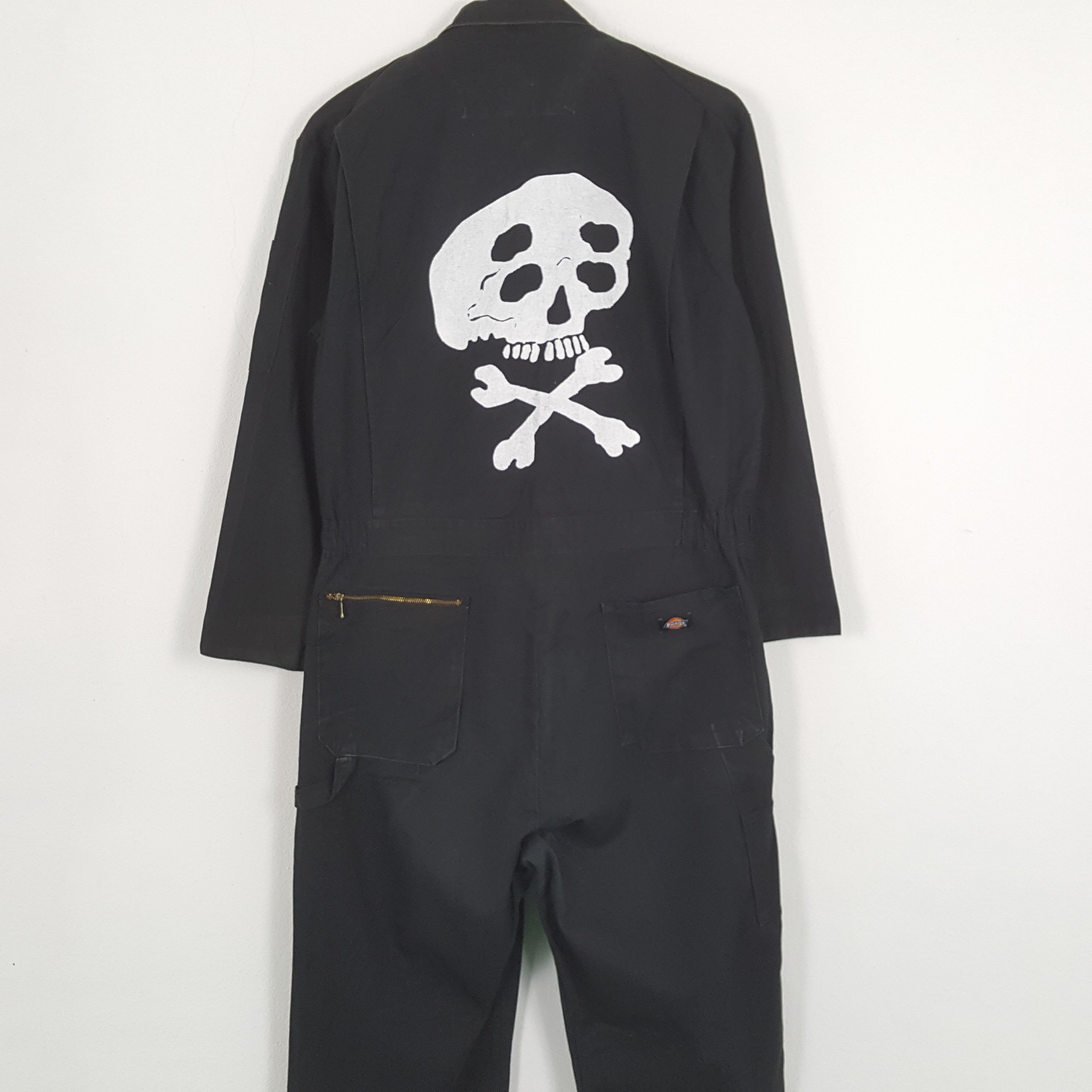 Dickies × Vintage DICKIES X Custom Art SKULL Design Coverall Jacket Size US L / EU 52-54 / 3 - 2 Thumbnail