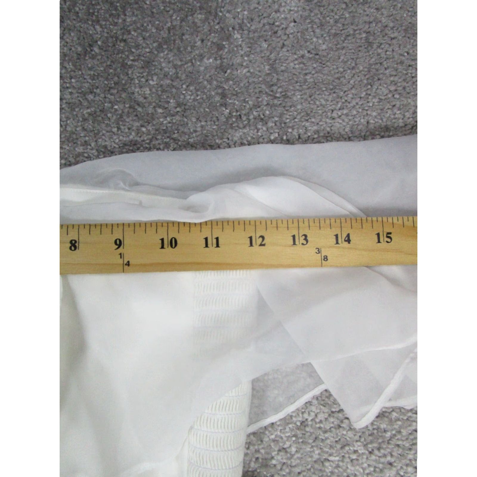 Abercrombie & Fitch Abercrombie & Fitch Dress Womens XXS Tall White Tulle Size XXS / US 00 / IT 34 - 6 Thumbnail