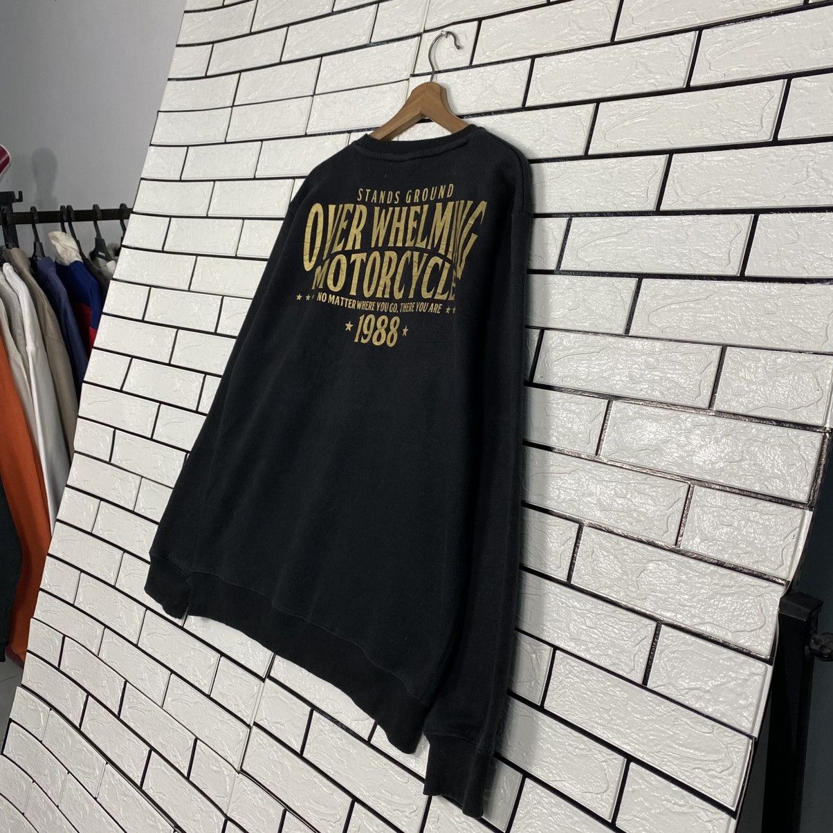 Japanese Brand 📌Punk Biker Style Sweatshirt Over Whelming Motorcycle Size US L / EU 52-54 / 3 - 11 Thumbnail