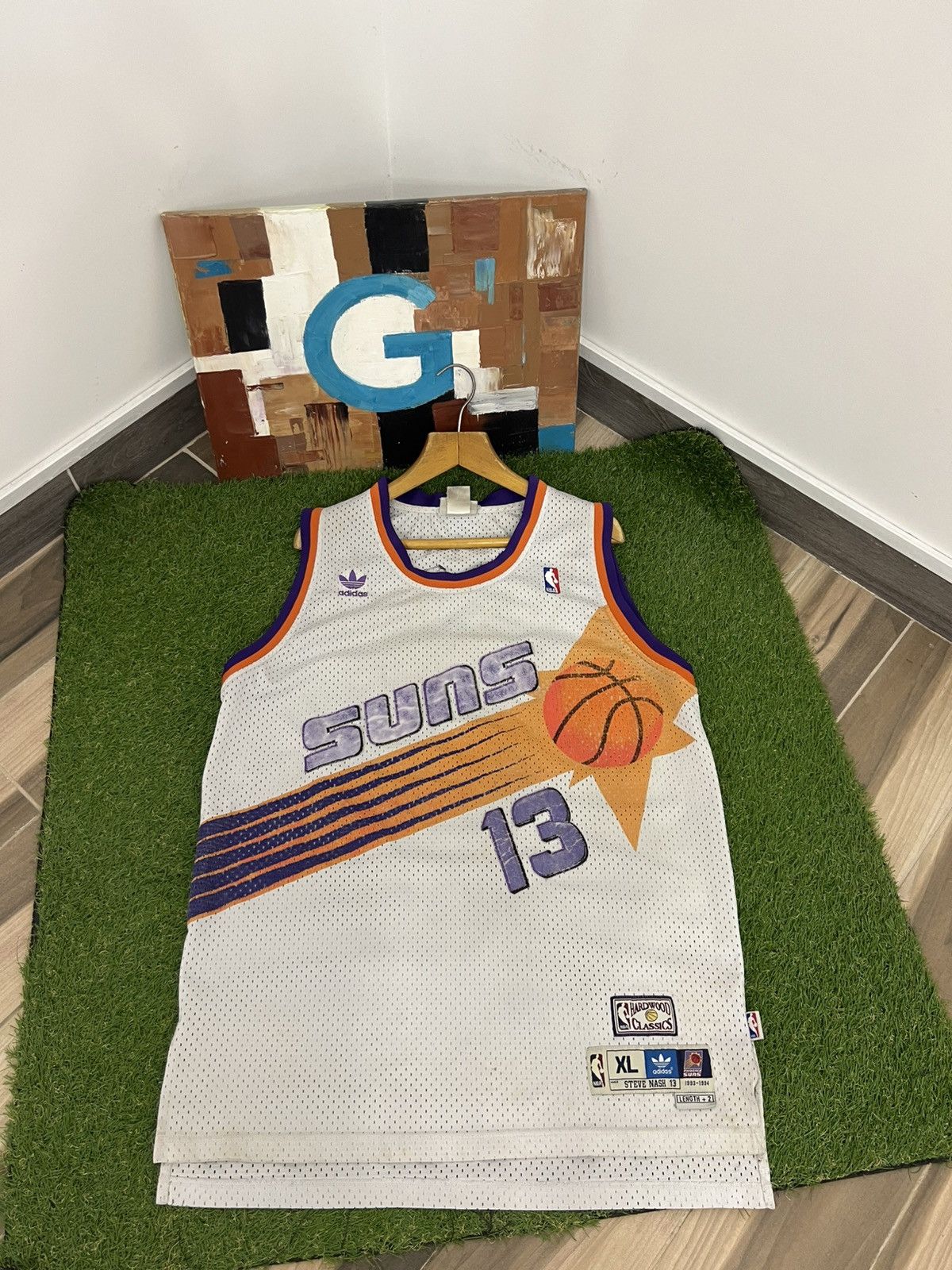 Adidas Hardwood Classics Phoenix Suns Steve Nash Adidas Jersey Size US XL / EU 56 / 4 - 1 Thumbnail