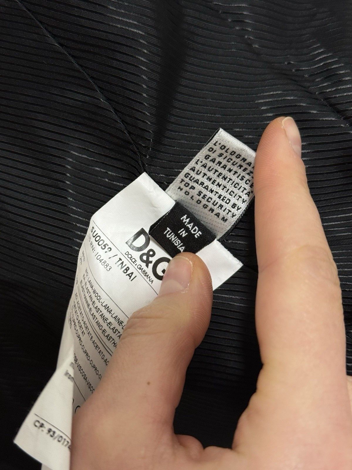 Dolce & Gabbana DDP D&G Dolce & Gabbana Women Fitted Wool Black Jacket Size L / US 10 / IT 46 - 12 Thumbnail