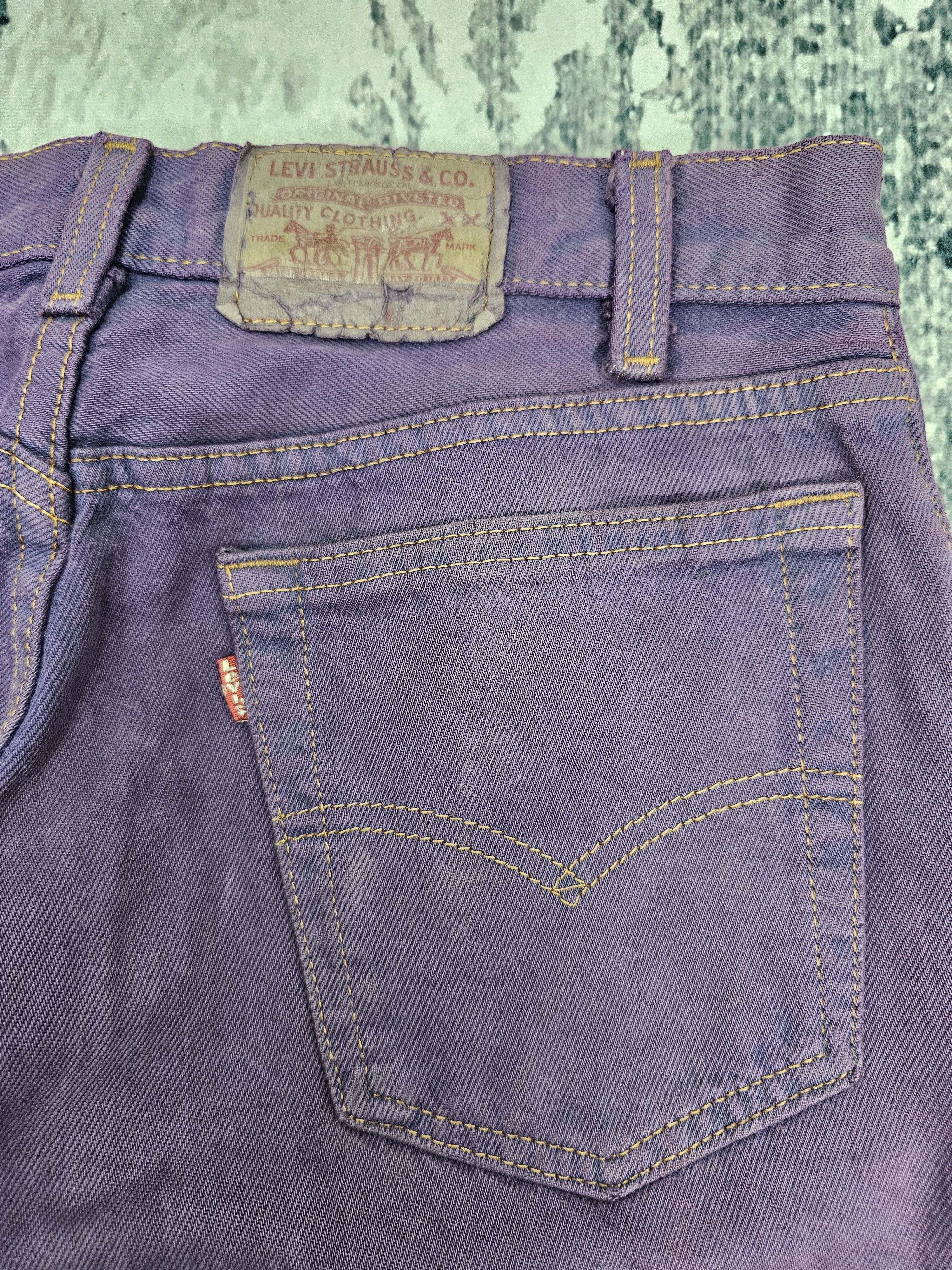 Levi's Vintage Clothing Vtg 90'S LEVIS 501 Purple Faded Jeans Made In USA L0512 Size US 28 / EU 44 - 8 Thumbnail