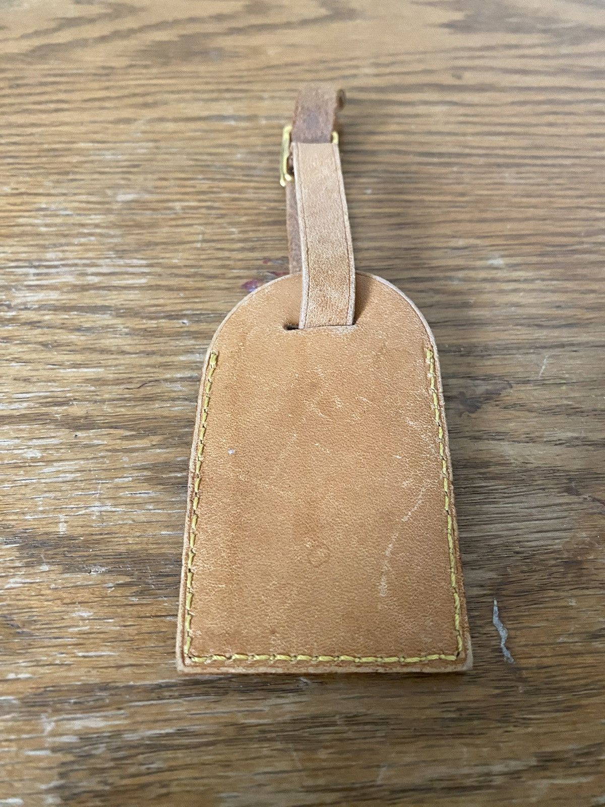 Louis Vuitton Louis Vuitton vachetta leather luggage ID tag name tag Size ONE SIZE - 4 Thumbnail