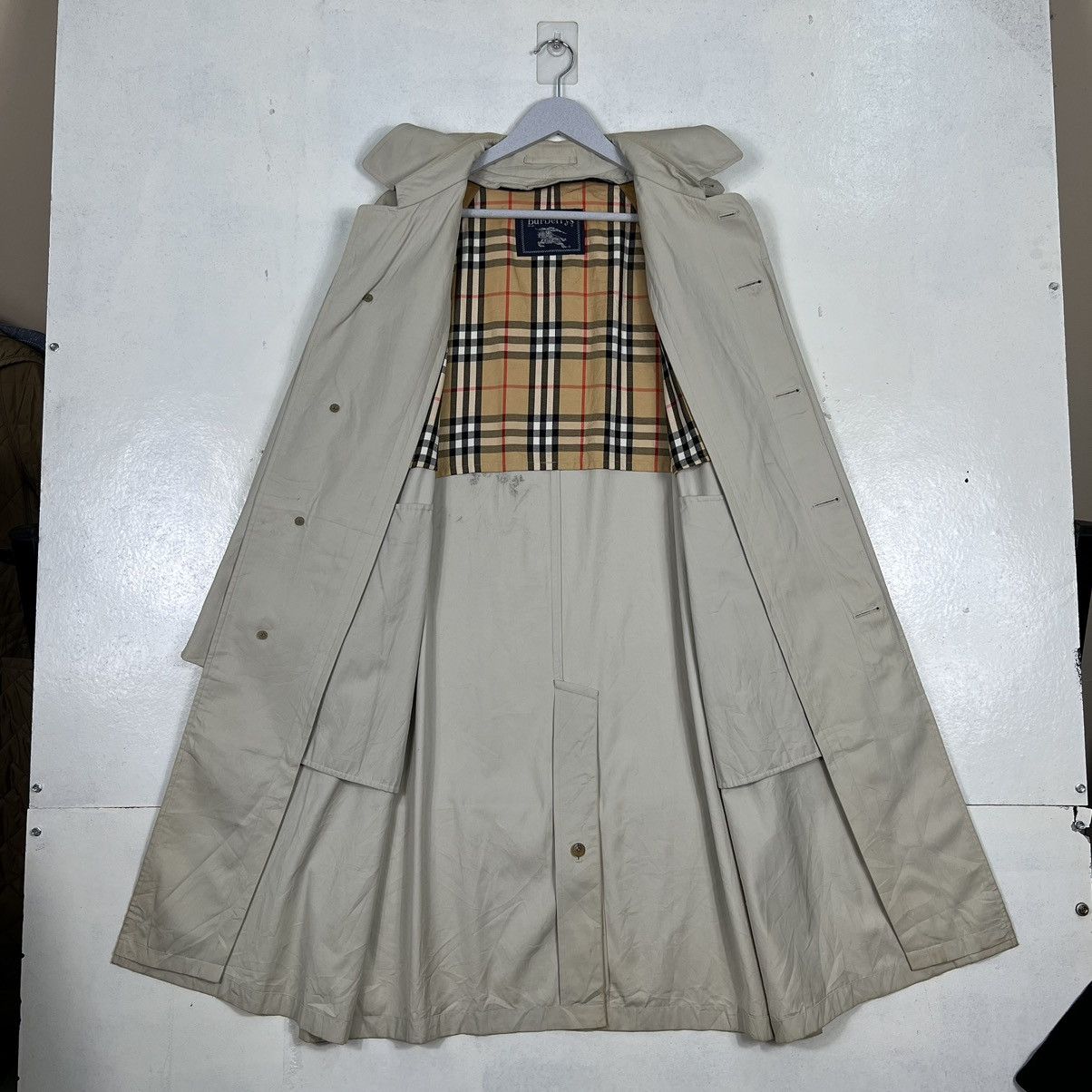 Burberry 🔥 VINTAGE BURBERRY NOVA CHECK TRENCH COAT Size US M / EU 48-50 / 2 - 13 Thumbnail