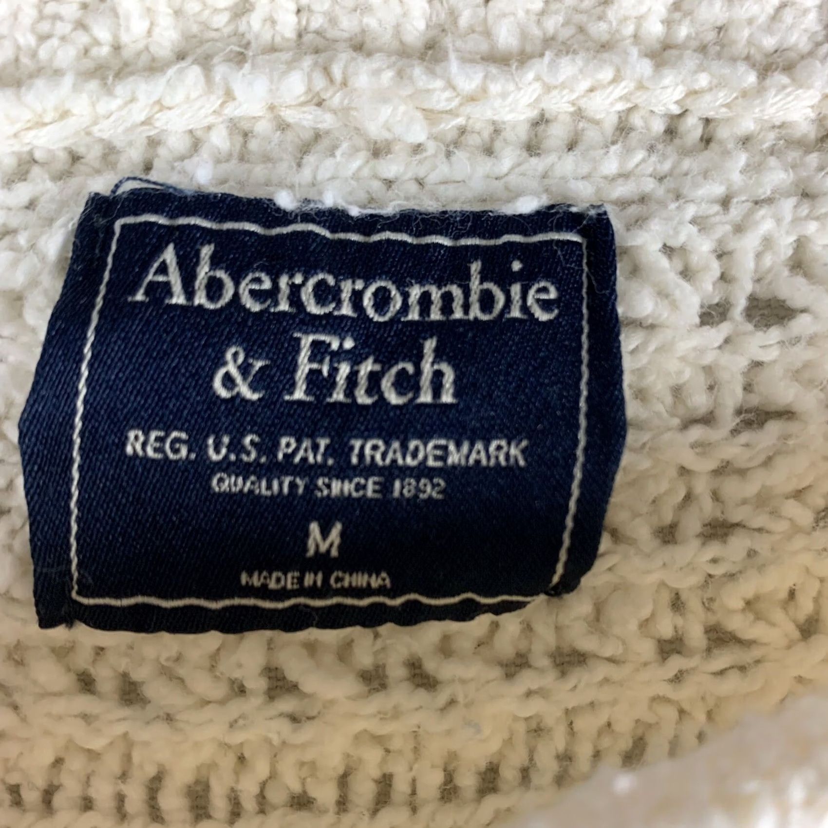 Abercrombie & Fitch VINTAGE ABERCROMBIE & FITCH SWEATER Womens MED Open Knit Cream Dolman Sleeve Cotton Blend Size M / US 6-8 / IT 42-44 - 5 Thumbnail
