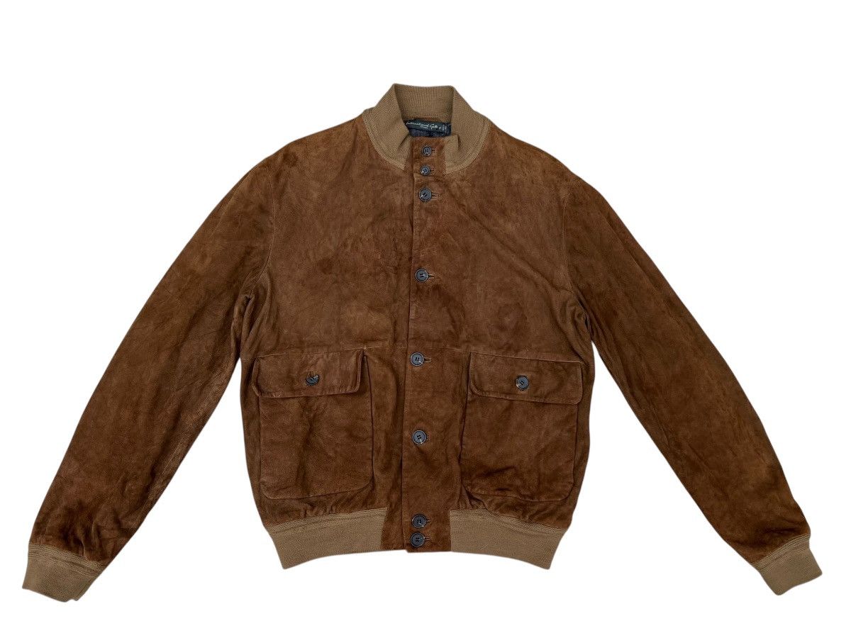 Beams Plus Quttrocchi X Beams Stains Patina Suede Leather Jacket Size US M / EU 48-50 / 2 - 1 Thumbnail