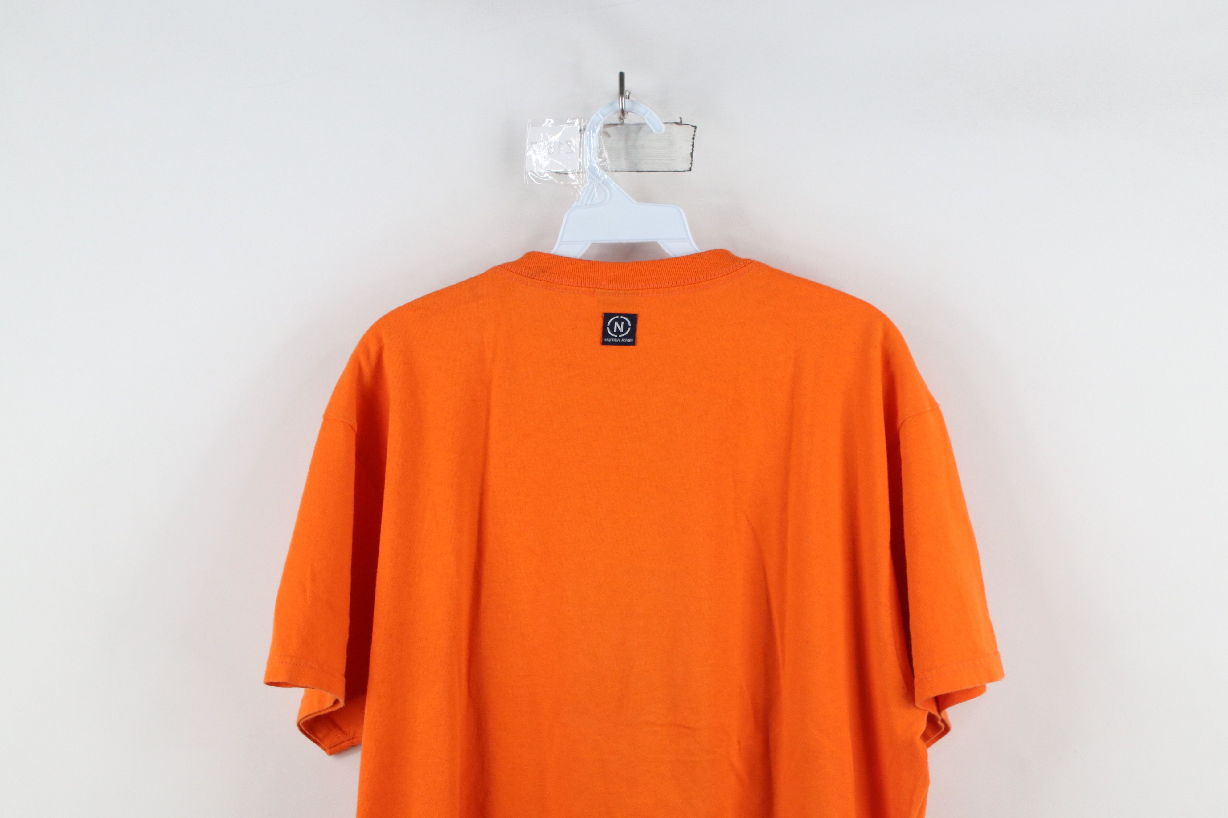 Nautica × Vintage Vintage 90s Nautica Spell Out Big Logo Short Sleeve T-Shirt Size US L / EU 52-54 / 3 - 14 Thumbnail