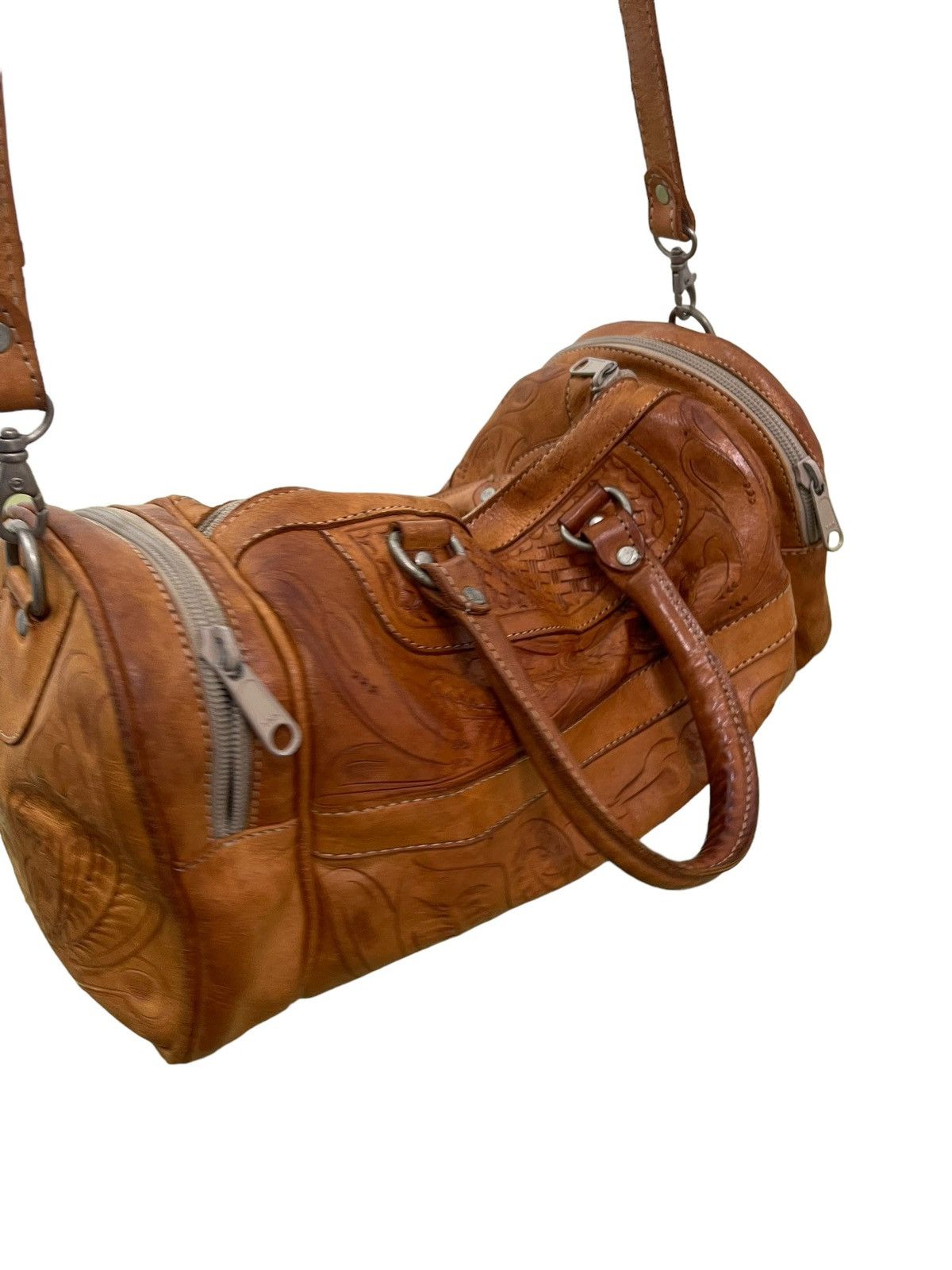 Genuine Leather Full Leather Boston Bag Vintage LL Artworks 2🟩 Size ONE SIZE - 7 Thumbnail