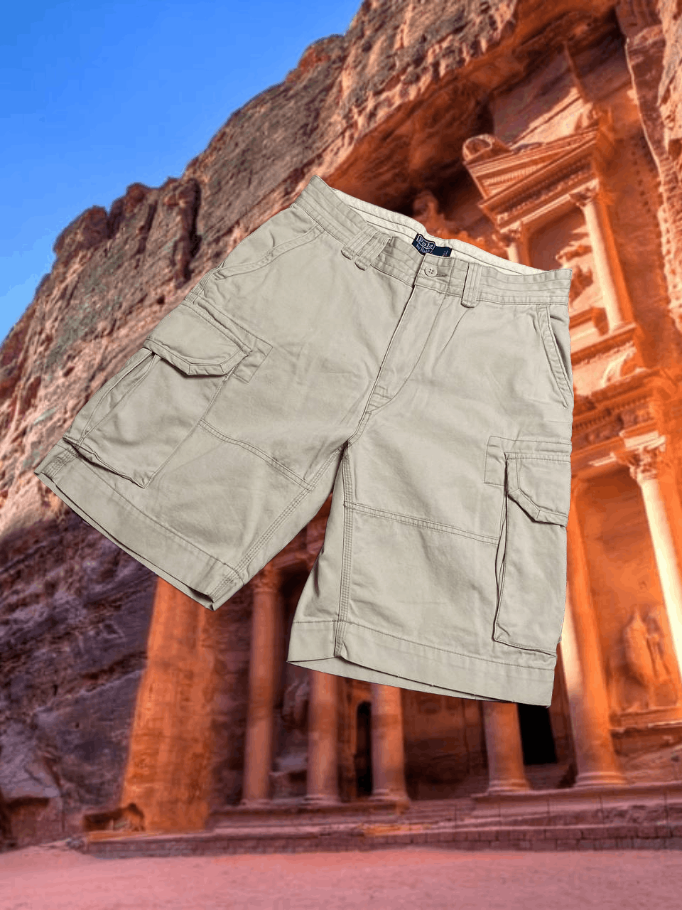 Polo Ralph Lauren shorts beige Vintage Polo Ralph Lauren Y2K streetwear Size US 32 / EU 48 - 1 Thumbnail