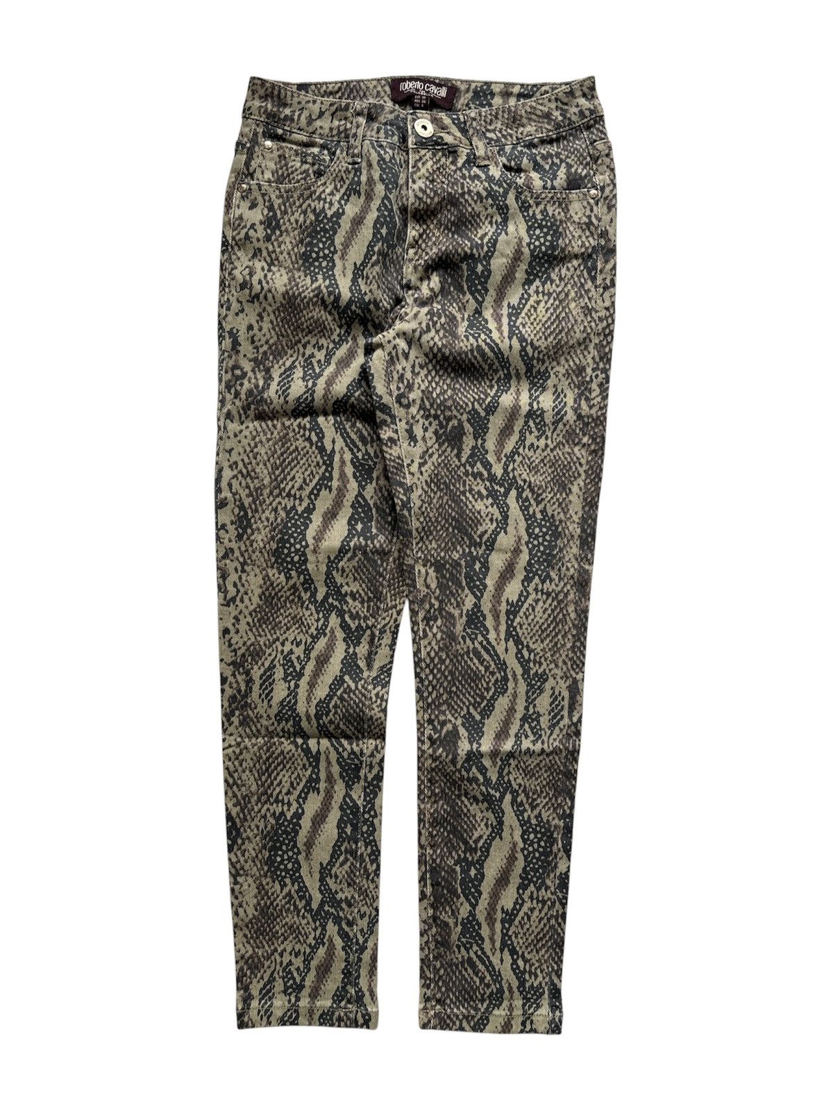 Roberto Cavalli Snake Print Pants Size 28" / US 6 / IT 42 - 1 Thumbnail