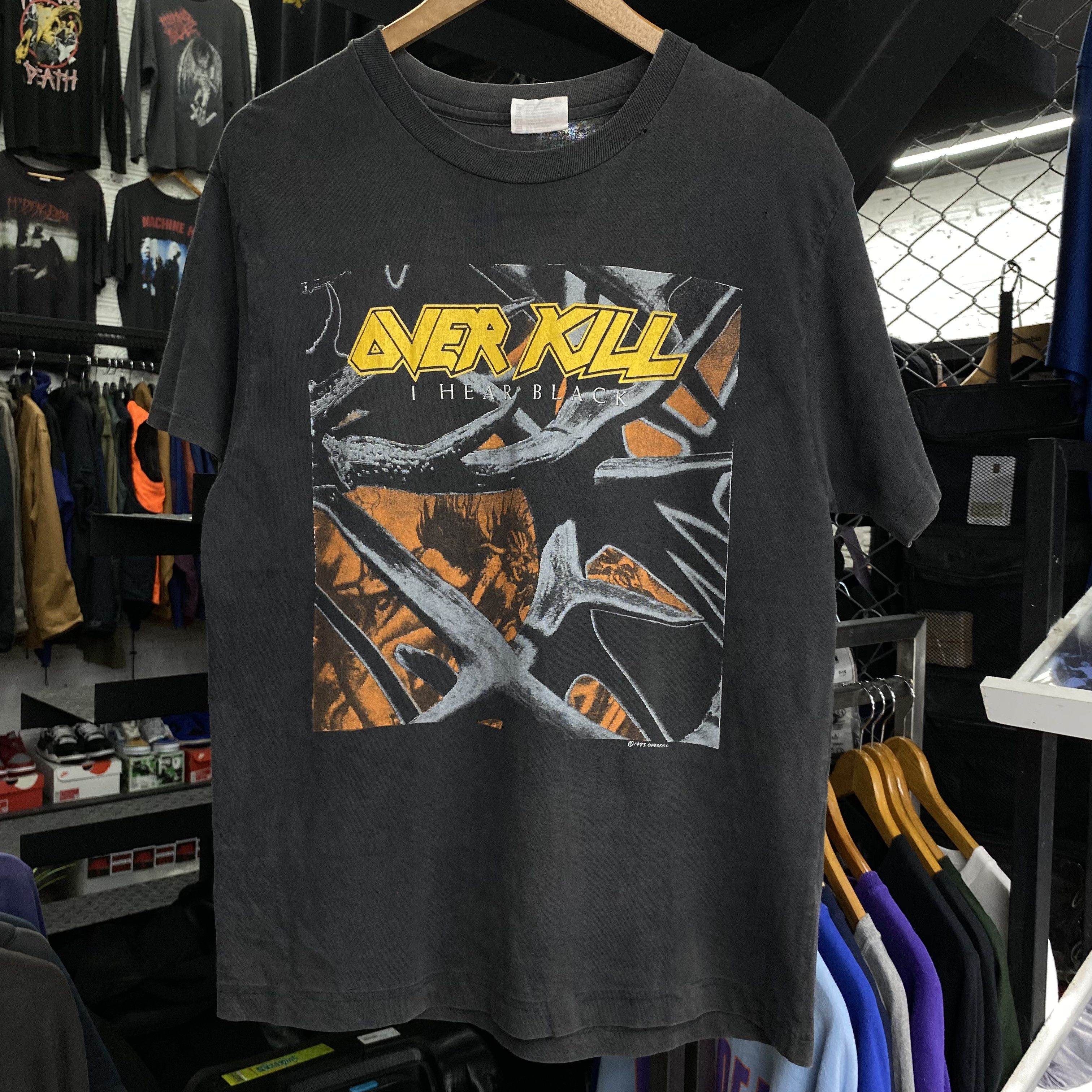 Band Tees OVERKILL Vintage 1993 US TOUR Shirt Size US L / EU 52-54 / 3 - 1 Thumbnail