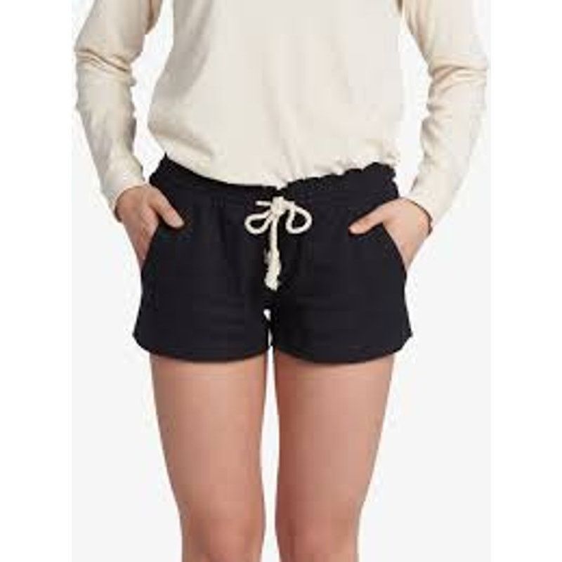 Other Roxy Oceanside Black Linen Elasticized Rope Tie Shorts M Size 28" / US 6 / IT 42 - 5 Thumbnail