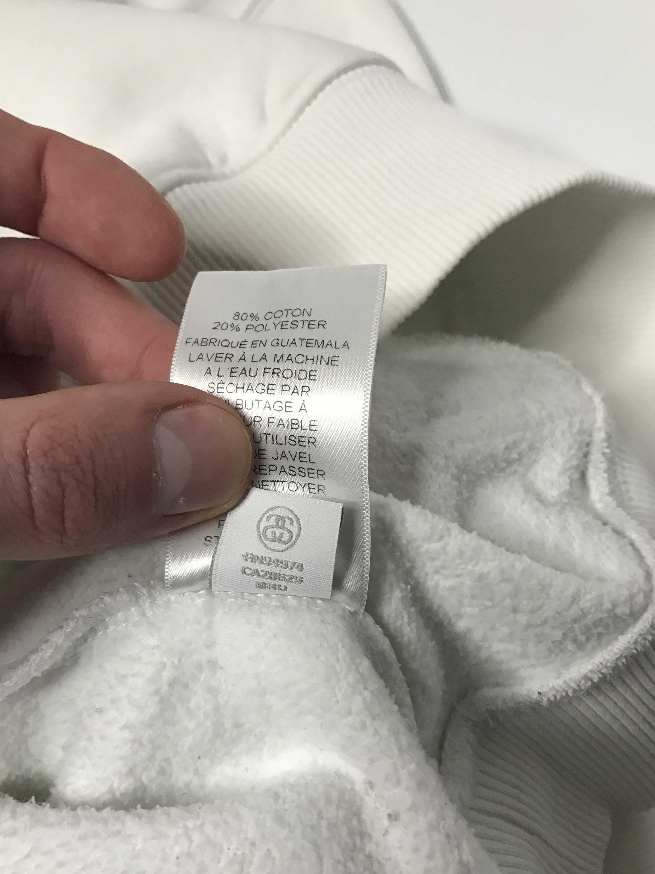 Stussy Stussy Basic Hoodie Pigment Dyed Pullover Unisex White Size US XS / EU 42 / 0 - 13 Thumbnail