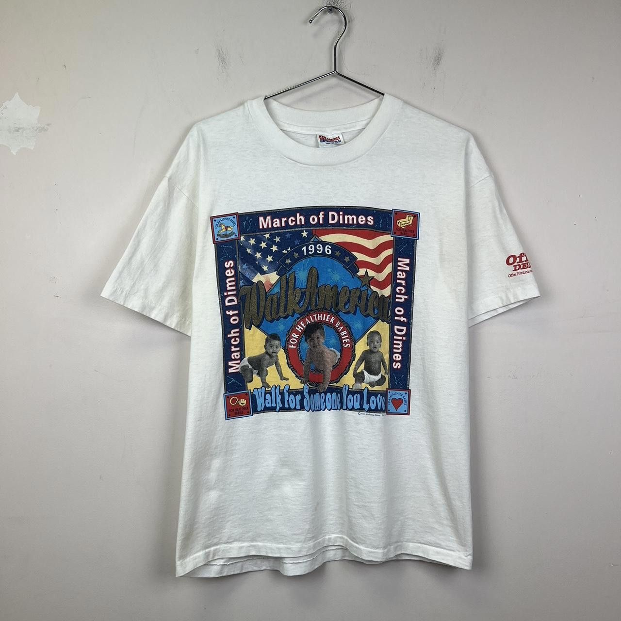 Hanes Vintage 1996 March of Dimes Walk America T-Shirt Size US L / EU 52-54 / 3 - 1 Thumbnail
