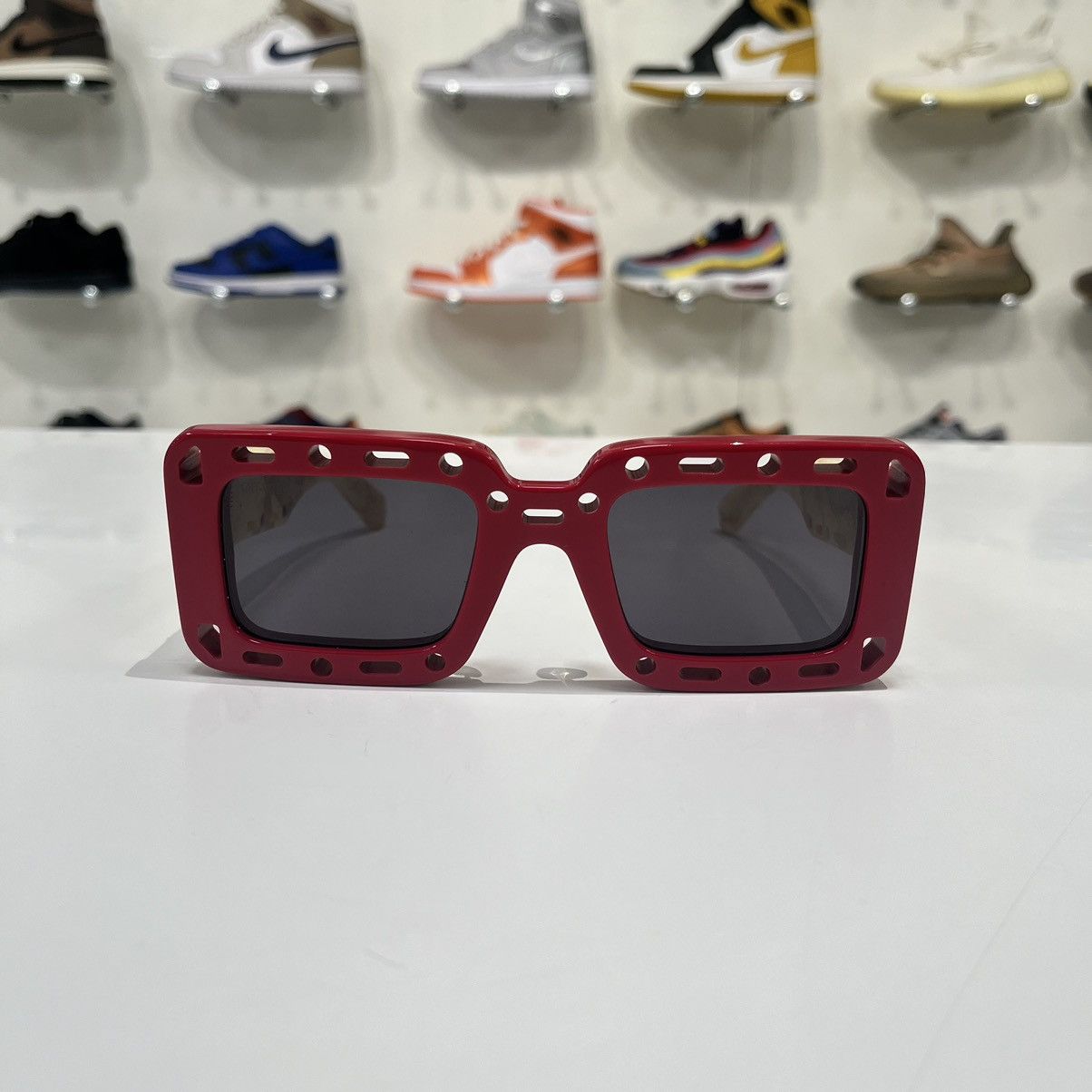 Off-White Off-White Atlantic Cut-Out Detail Square Frame Sunglasses Size ONE SIZE - 2 Thumbnail