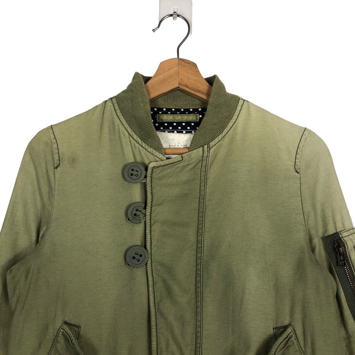 MOUSSY 🔥Cropped Biker Jacket Military Design Moussy Japan Made Size US S / EU 44-46 / 1 - 3 Thumbnail