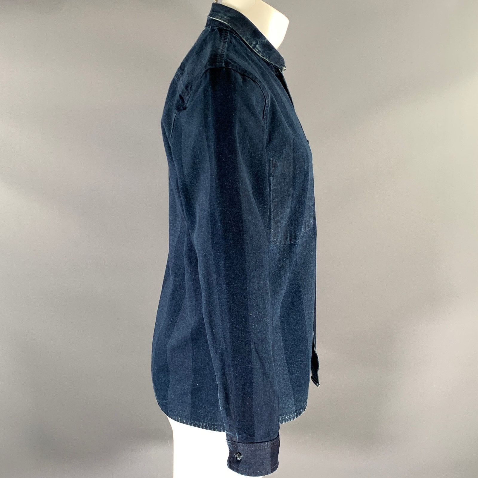 Levi's LEVI'S Size S Blue Navy Stripe Cotton Shirt Jacket Size US S / EU 44-46 / 1 - 3 Thumbnail