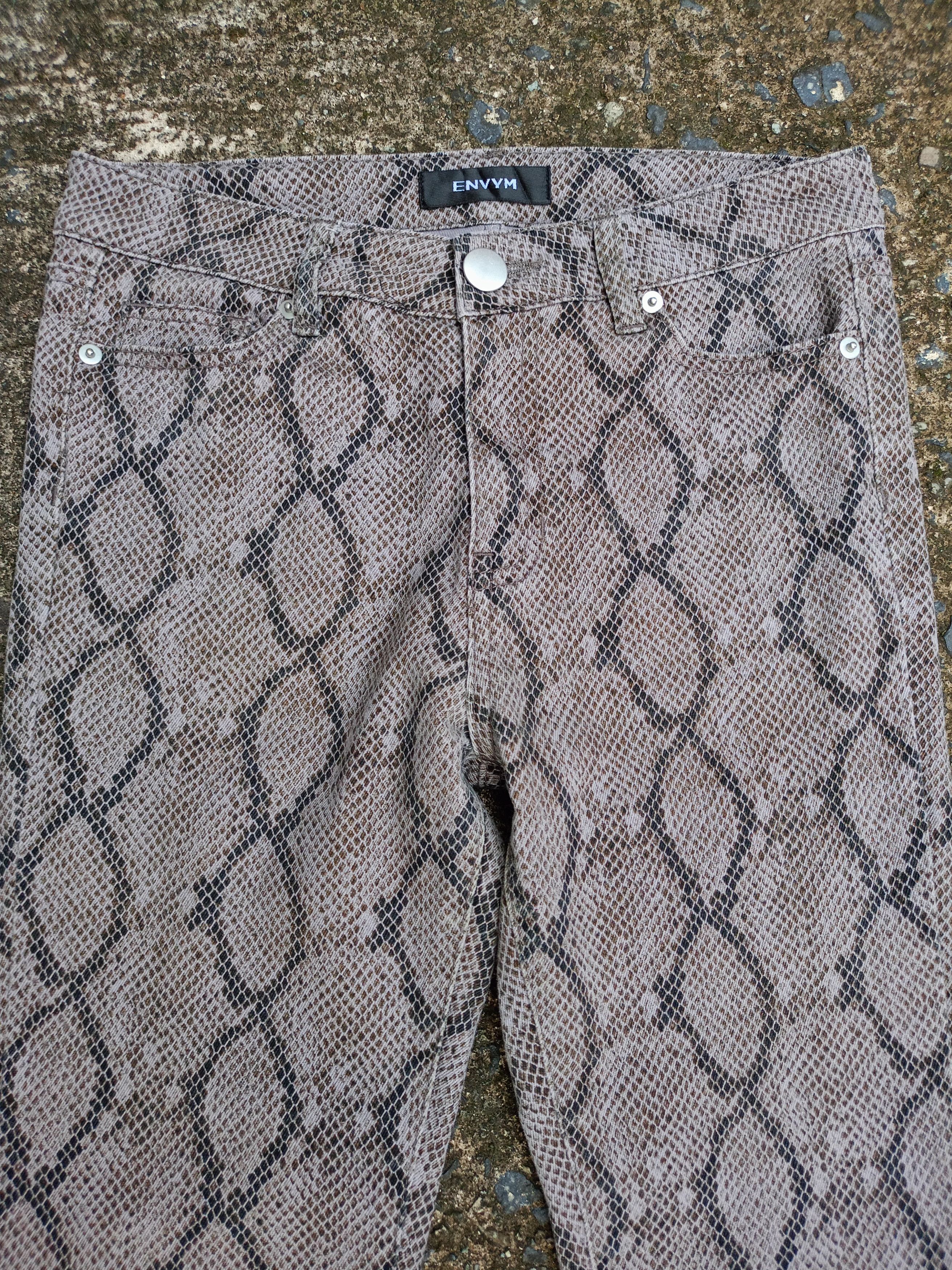 If Six Was Nine × Japanese Brand ENVYM Snake Flared pants Size US 28 / EU 44 - 3 Thumbnail