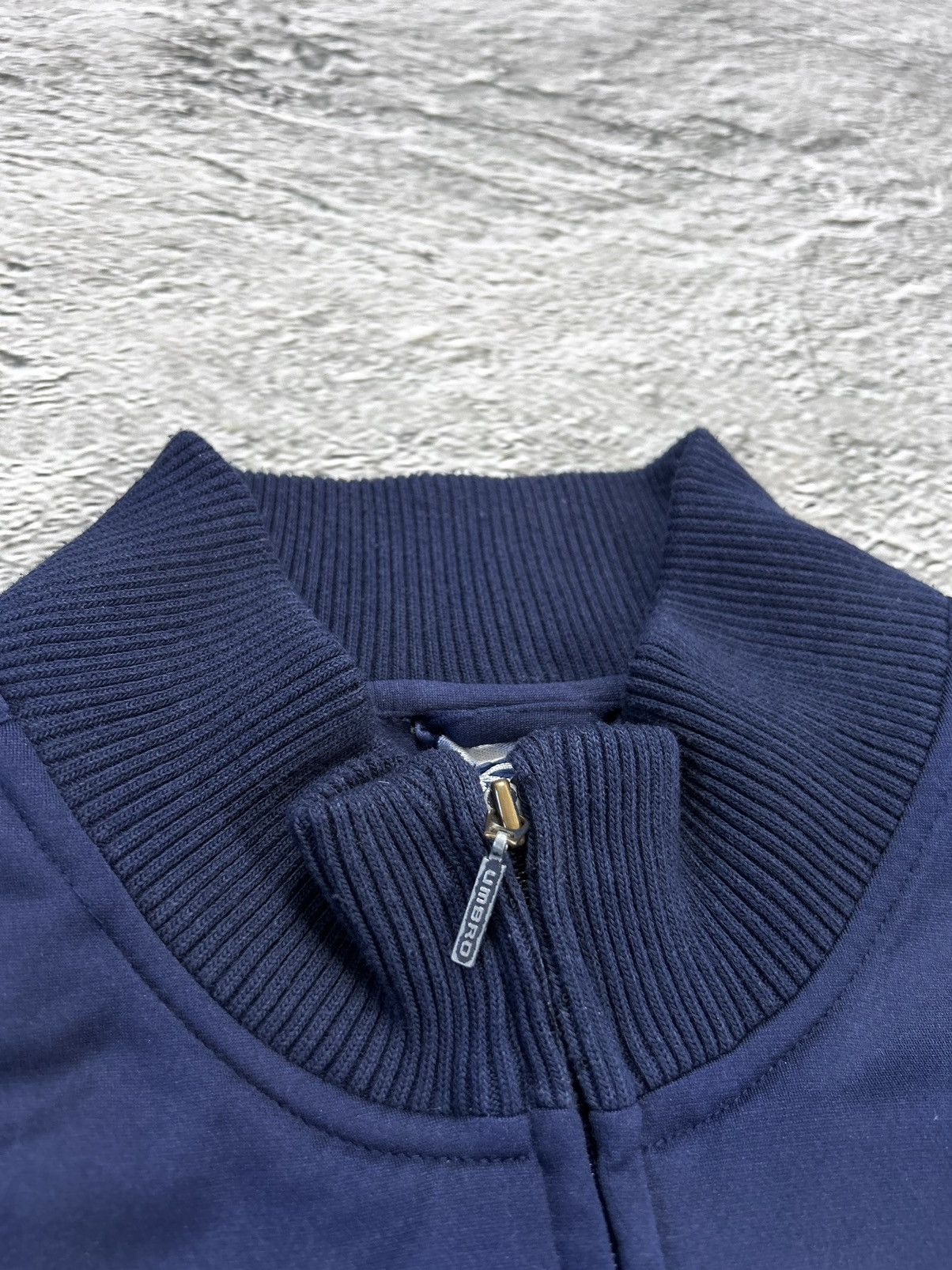 Umbro Umbro vintage track jacket zip sweatshirt navy big logo Y2K Size US L / EU 52-54 / 3 - 3 Thumbnail