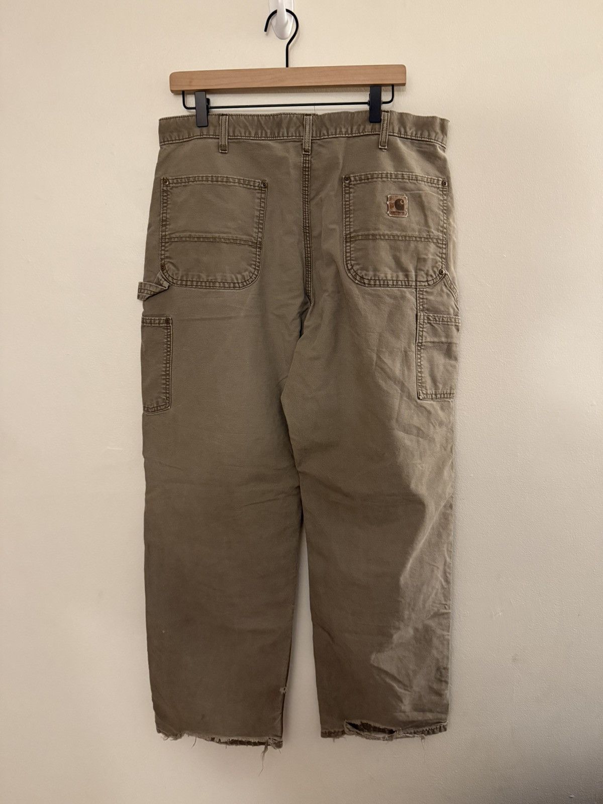 Carhartt Vintage Faded Carhartt Double Knee Olive 4gseller Size US 36 / EU 52 - 4 Thumbnail