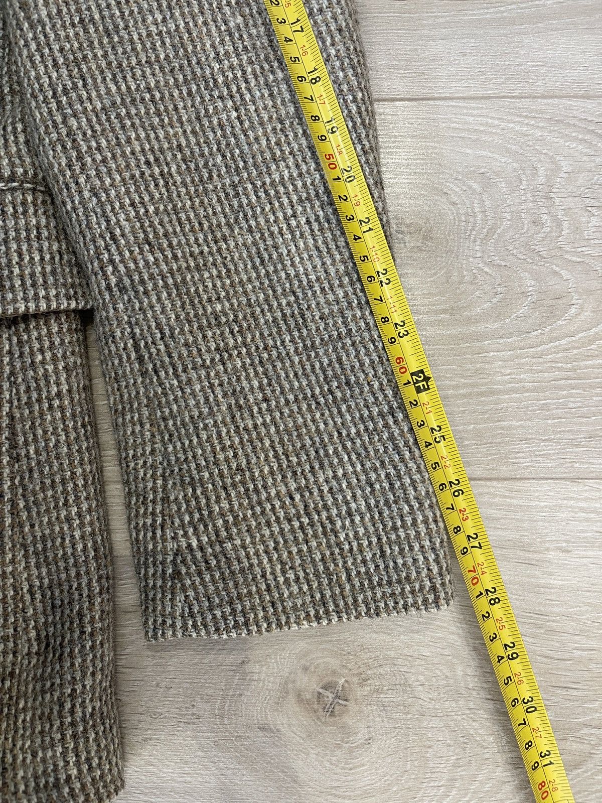 Harris Tweed 🔥Harris tweed wool blazer beige sport coat jacket 40L Size 40L - 15 Thumbnail