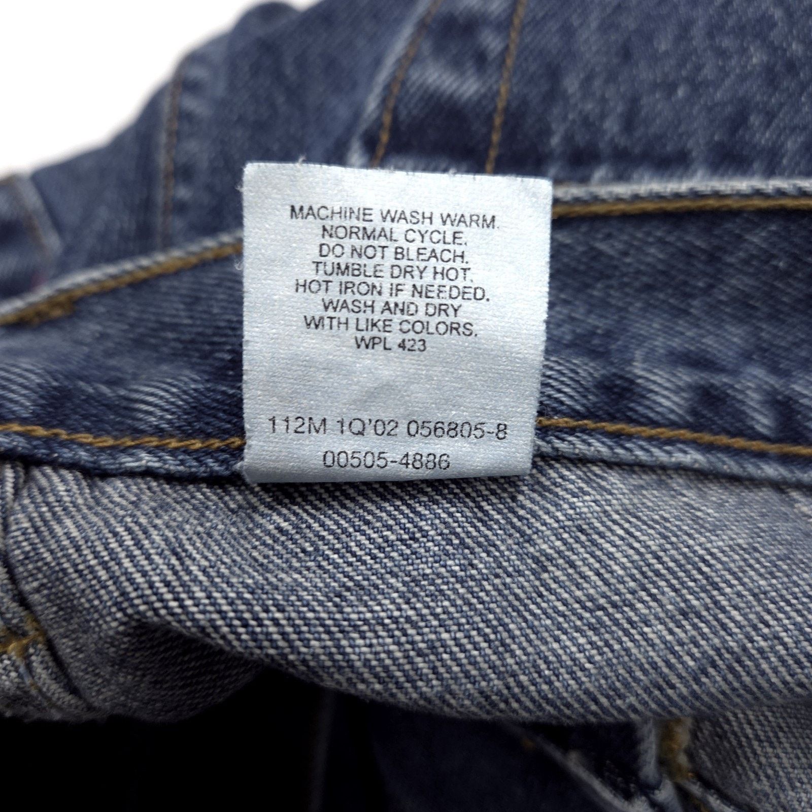 Levi's Vintage Levis 505 Jeans Mens 38x30 EUC Dark Blue Denim Retro Size US 38 / EU 54 - 3 Thumbnail