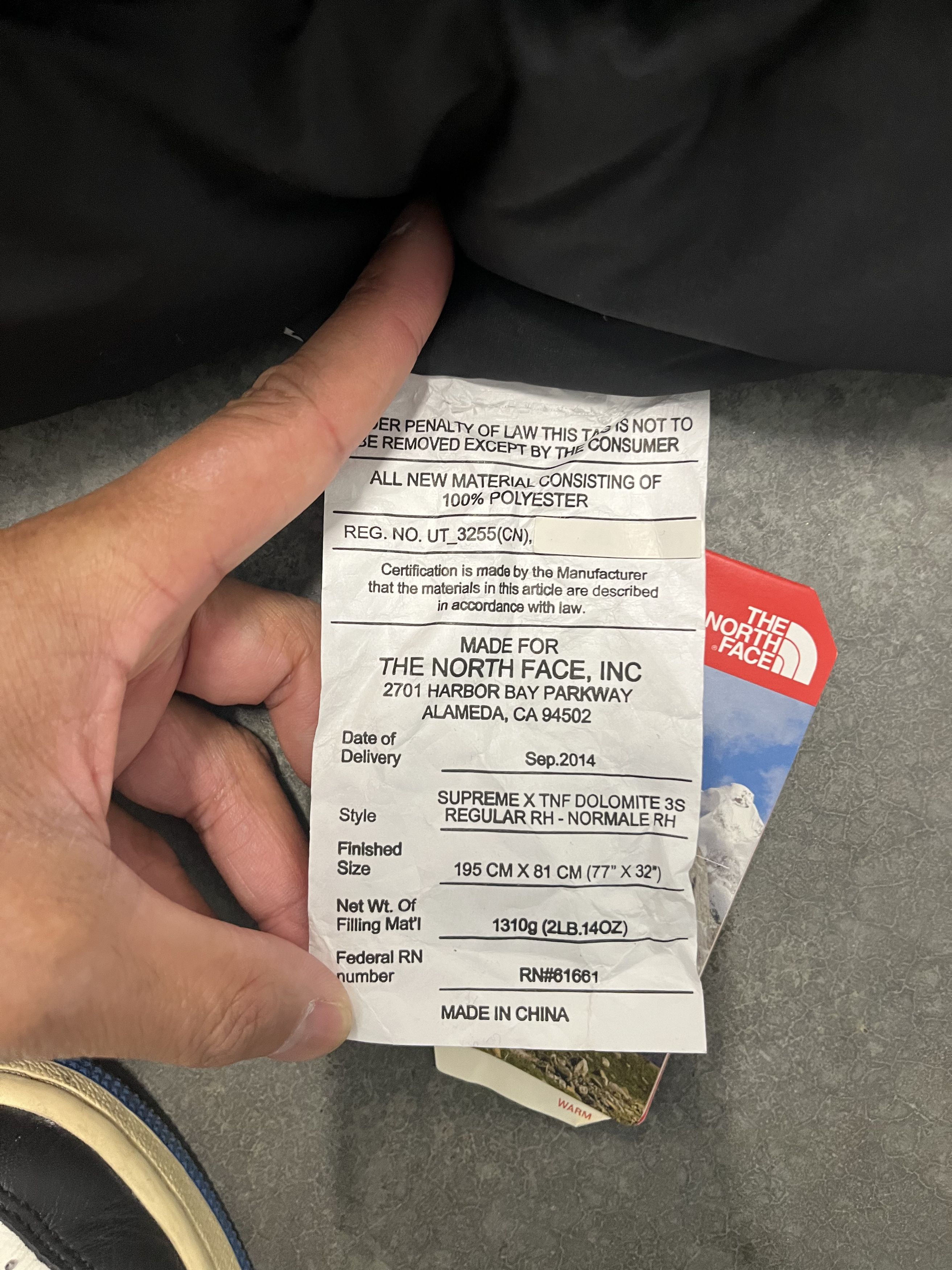 Supreme Supreme dolomite sleeping bag black Size ONE SIZE - 5 Thumbnail