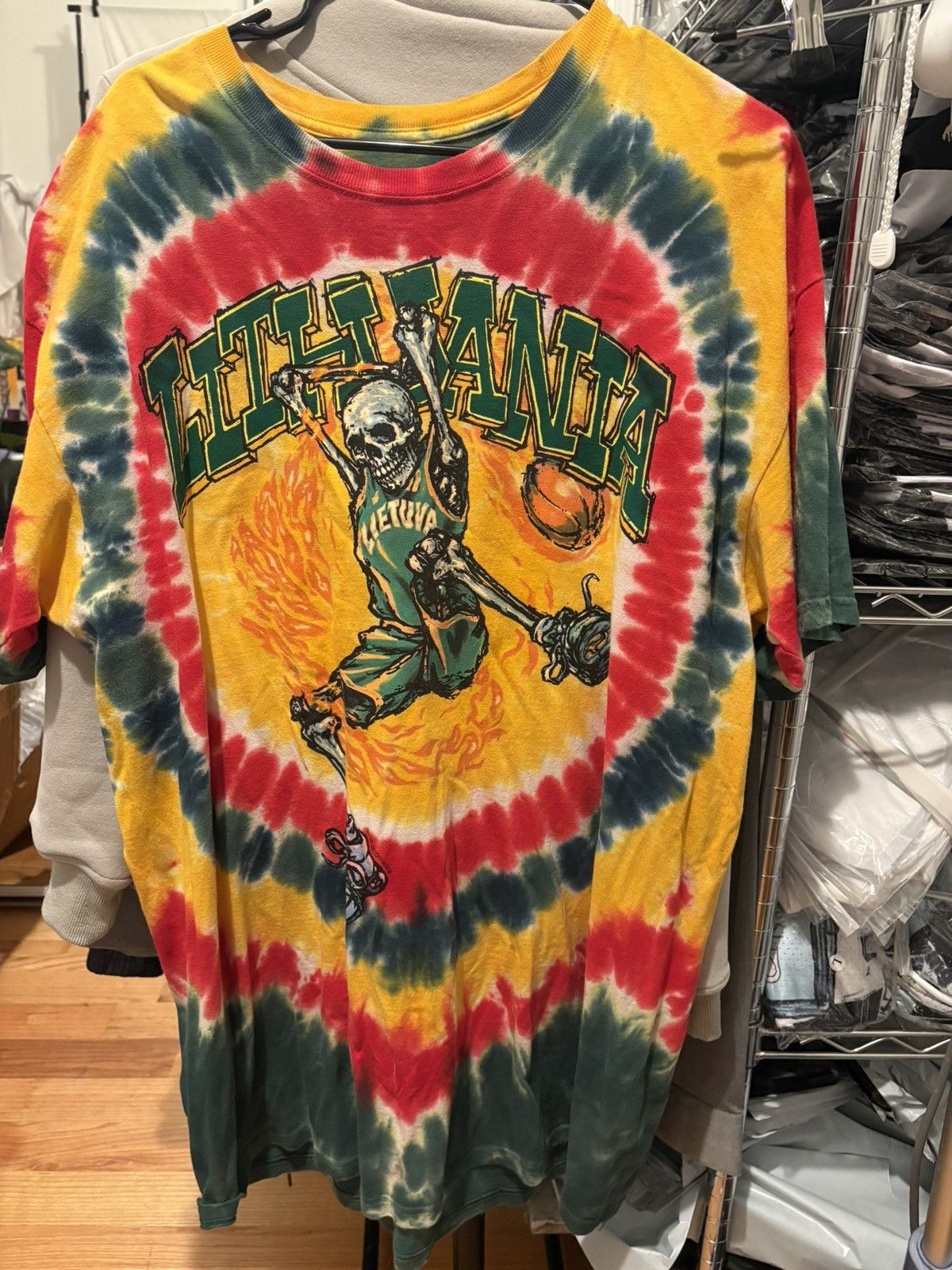 Grateful Dead Grateful Dead Lithuania Basketball 1992 tie dye shirt Size US XXL / EU 58 / 5 - 1 Thumbnail