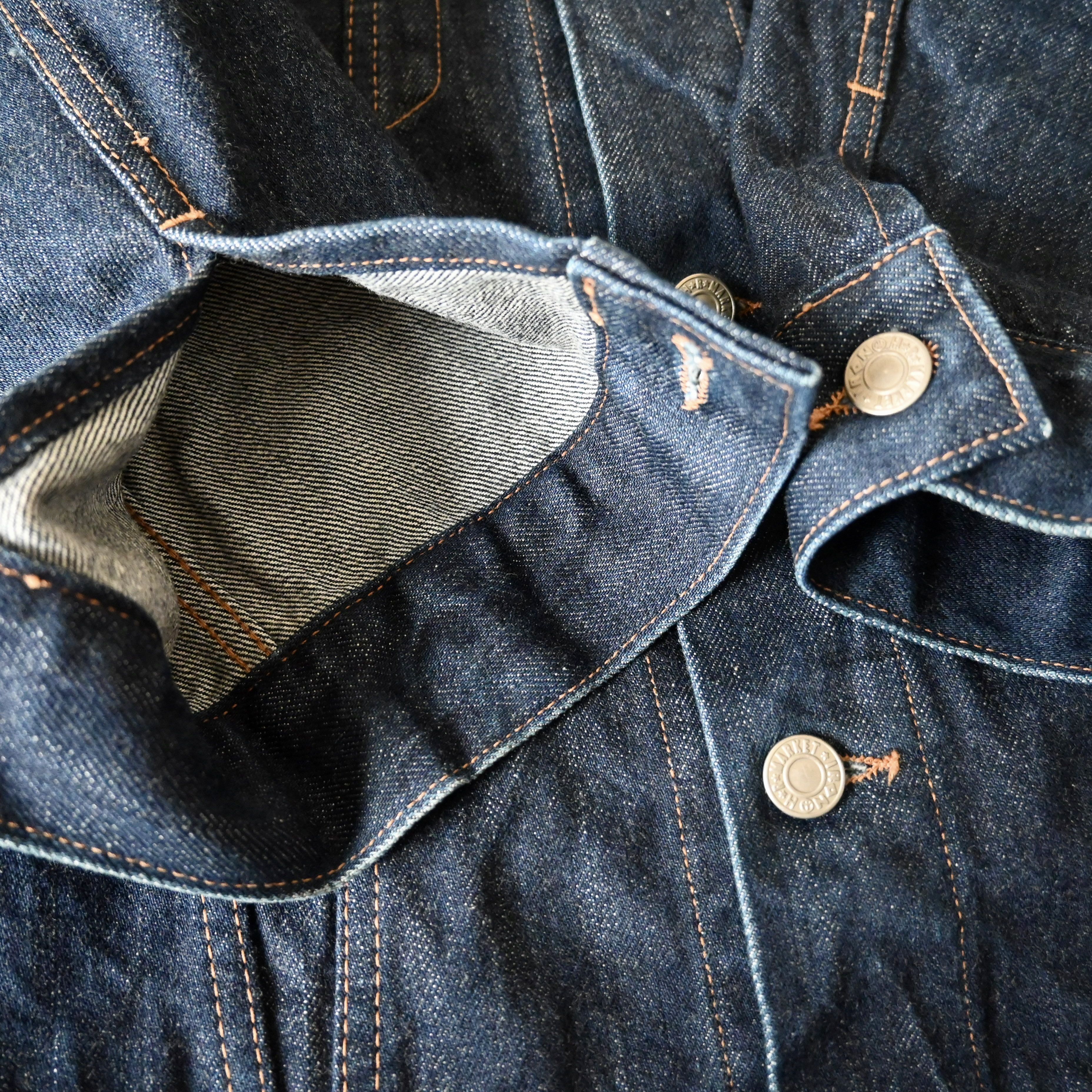 HOLLYWOOD RANCH MARKET H.R.MARKET indigo denim tracker jacket made in Japan Size US M / EU 48-50 / 2 - 20 Thumbnail