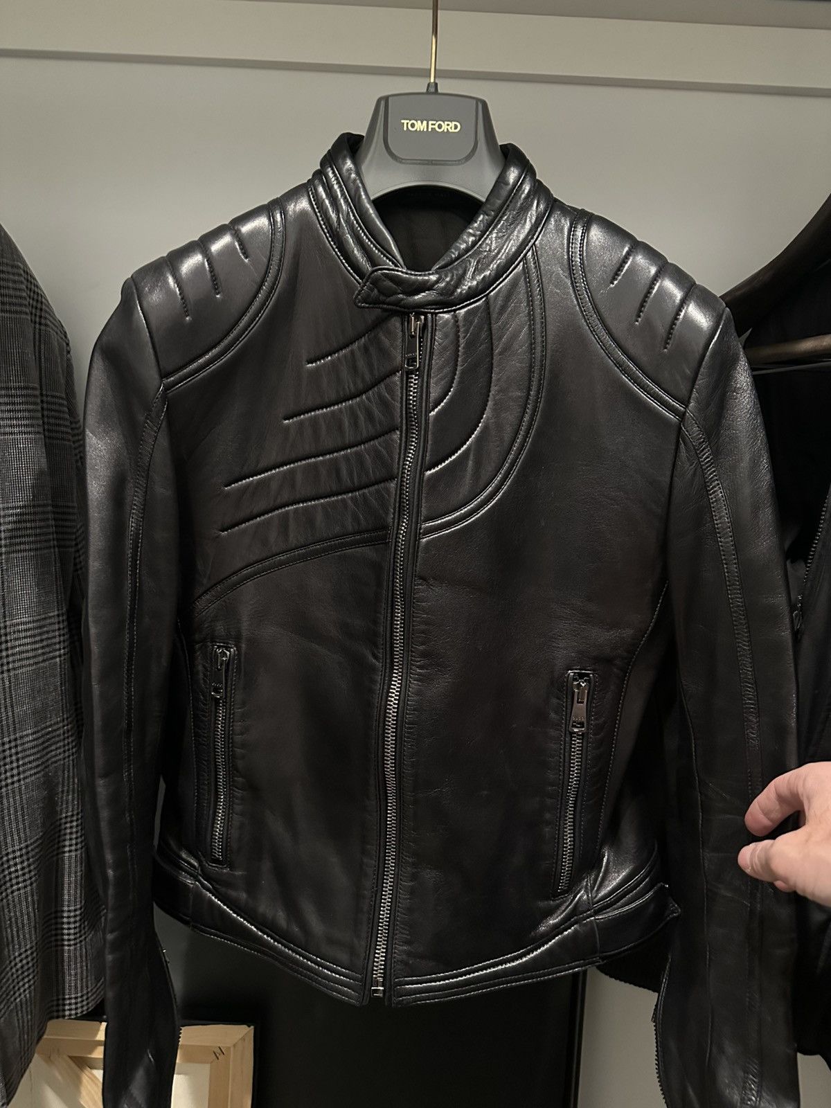 Gucci × Tom Ford Tom Ford for Gucci Moto Jacket size 48