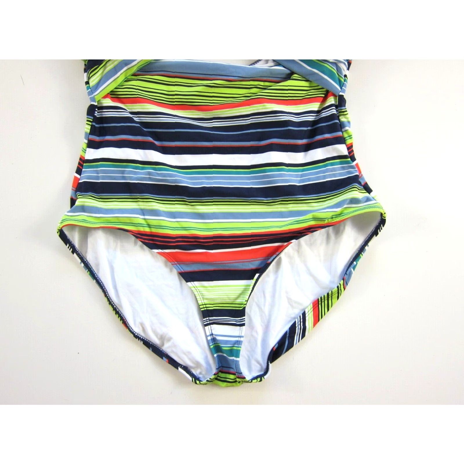 Vintage **Anne Cole Striped Open Twist Women's 16 One-Piece Swimsuit** User: **Anne Cole Striped Open Twist Women’s 16 One-Piece Swimsuit** Size ONE SIZE - 5 Thumbnail