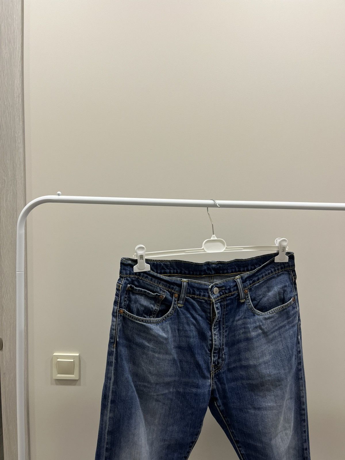 Levi's Levi’s 502 Vintage 90s Distressed Tapered Denim Whisker Fade Size US 36 / EU 52 - 2 Thumbnail
