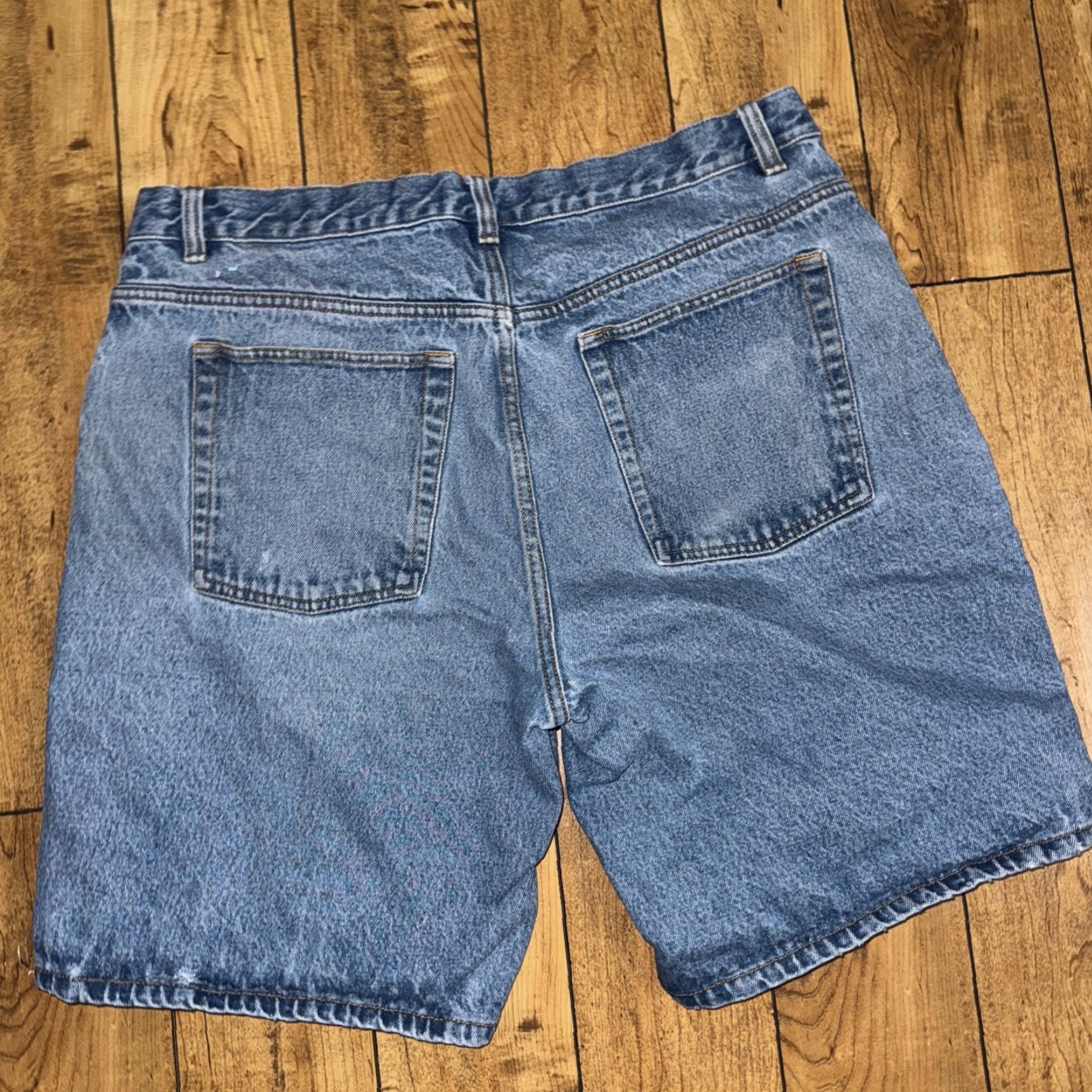 Route 66 VINTAGE Route 66 Jorts Men’s 38 Blue Distressed Paint Workwear Jeans Shorts Regular Mens Size US 38 / EU 54 - 6 Thumbnail