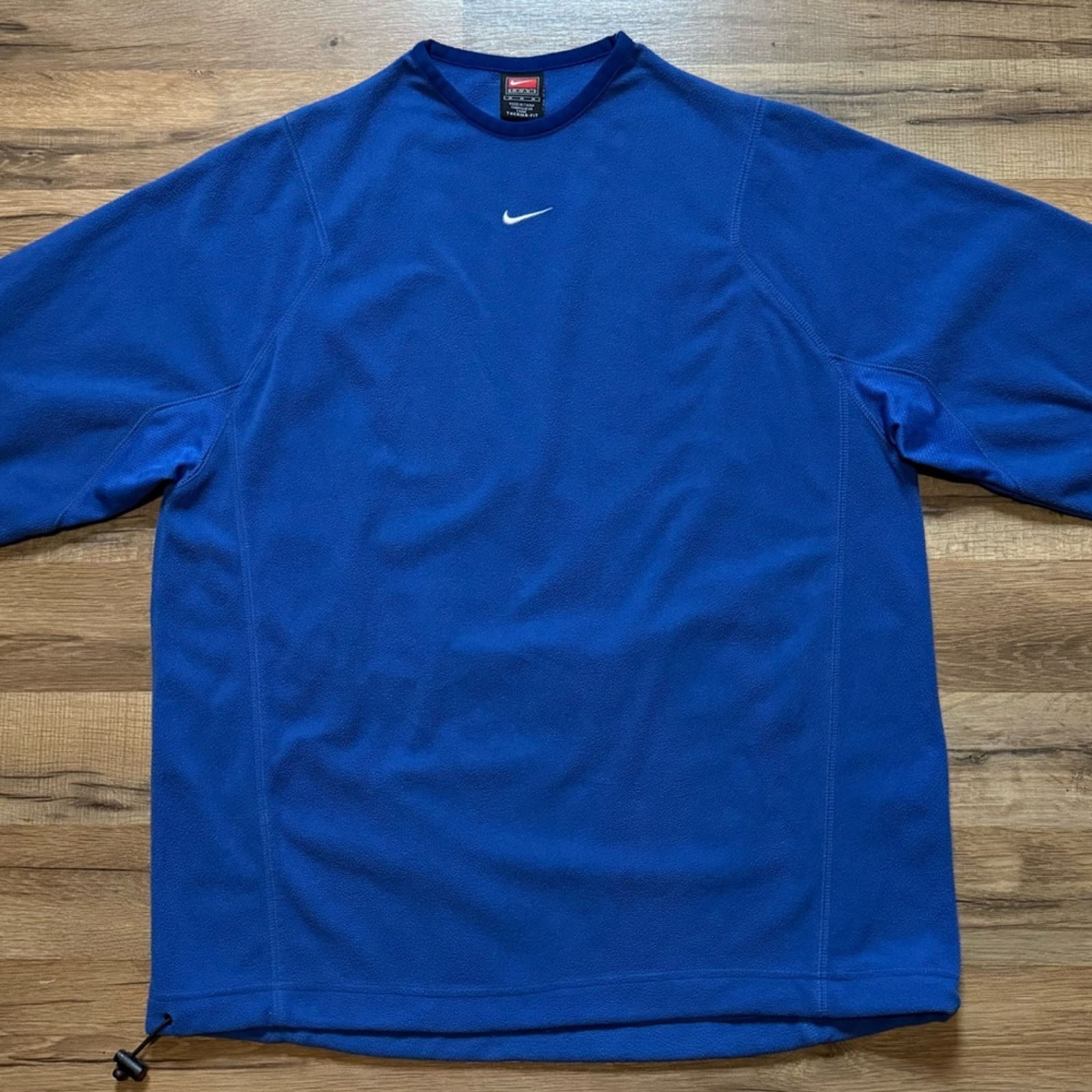 Nike 90s Nike Team Center Swoosh Fleece Therma-Fit Crewneck Size US M / EU 48-50 / 2 - 2 Thumbnail