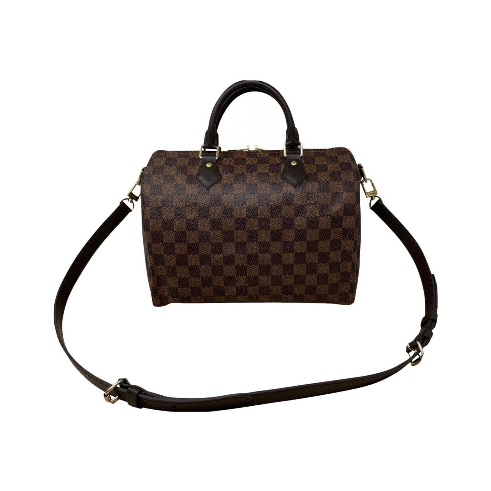 Louis Vuitton Authentic Louis Vuitton Damier Ebene Canvas Speedy 30 Bando Size ONE SIZE - 1 Thumbnail