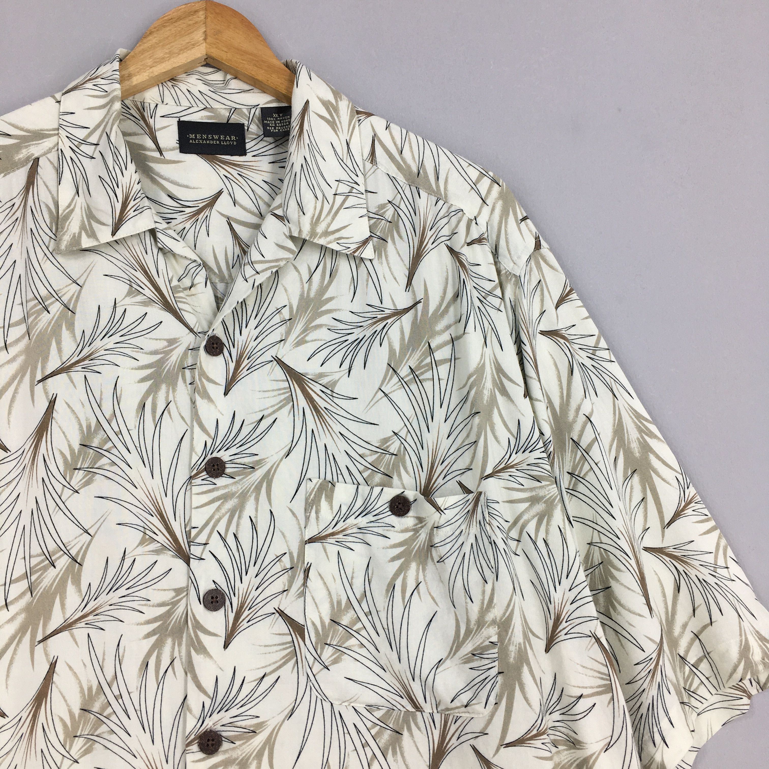 Other Vintage 90's Hawaiian Aloha Tropical Rayon Shirt XLarge Size US XL / EU 56 / 4 - 2 Thumbnail