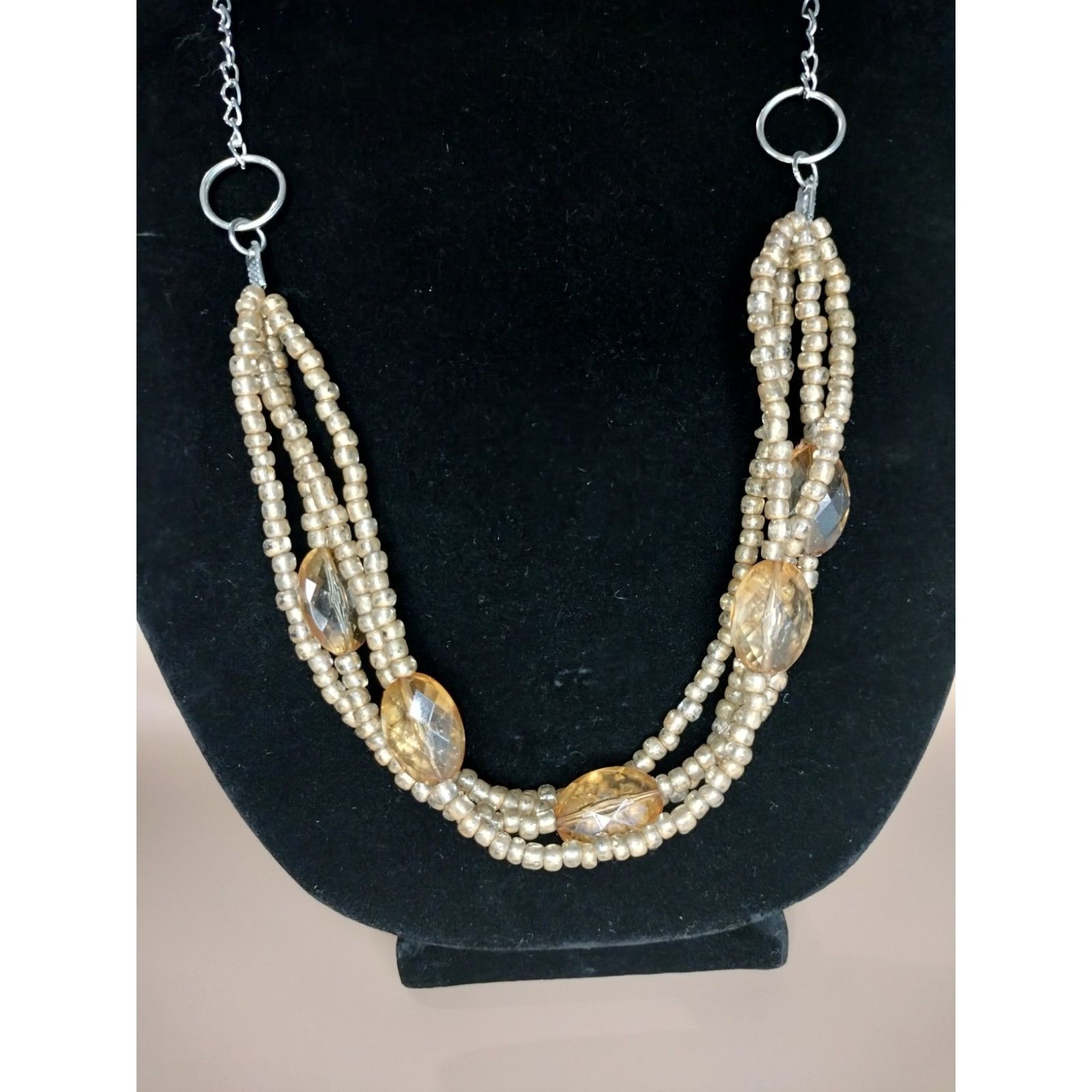 Other Cato Long Multi Strand Necklace Beaded Layered Chain Stateme Size ONE SIZE - 11 Thumbnail