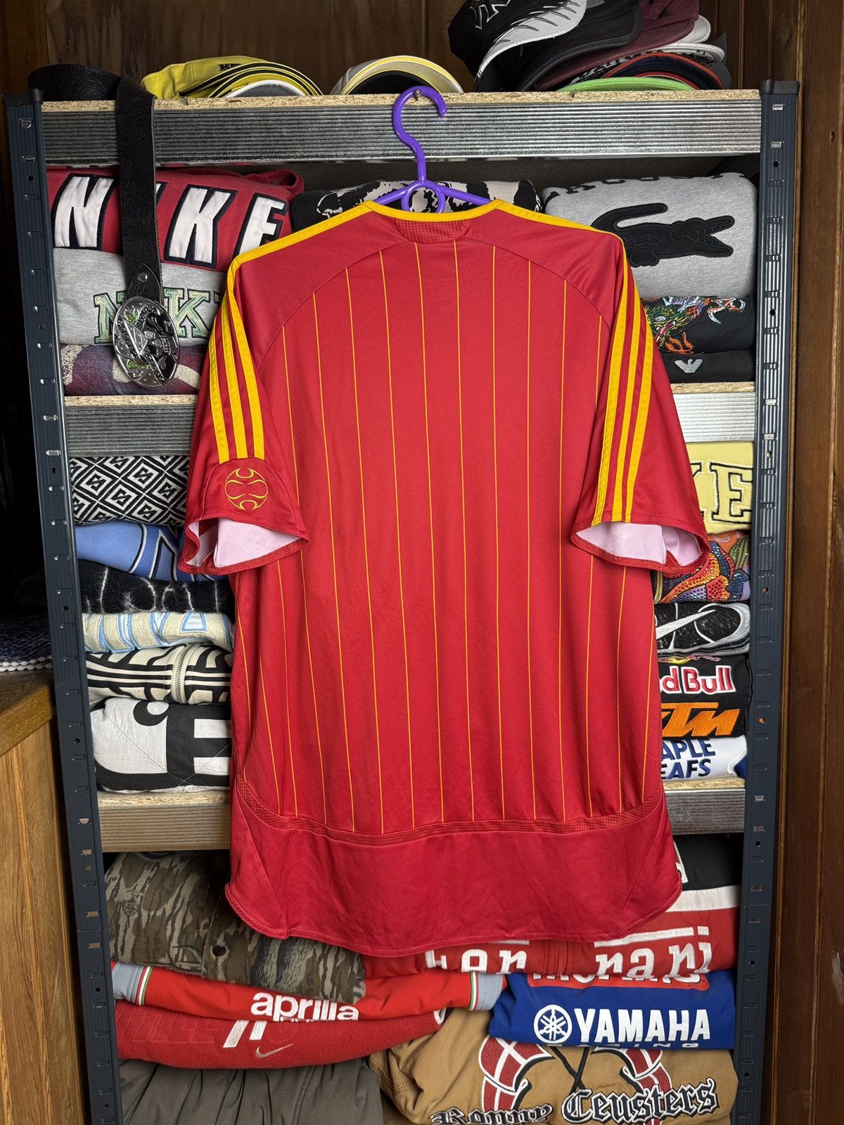 Adidas VINTAGE ADIDAS SPAIN 2005 FOOTBALL SOCCER HOME JERSEY Size US L / EU 52-54 / 3 - 2 Thumbnail